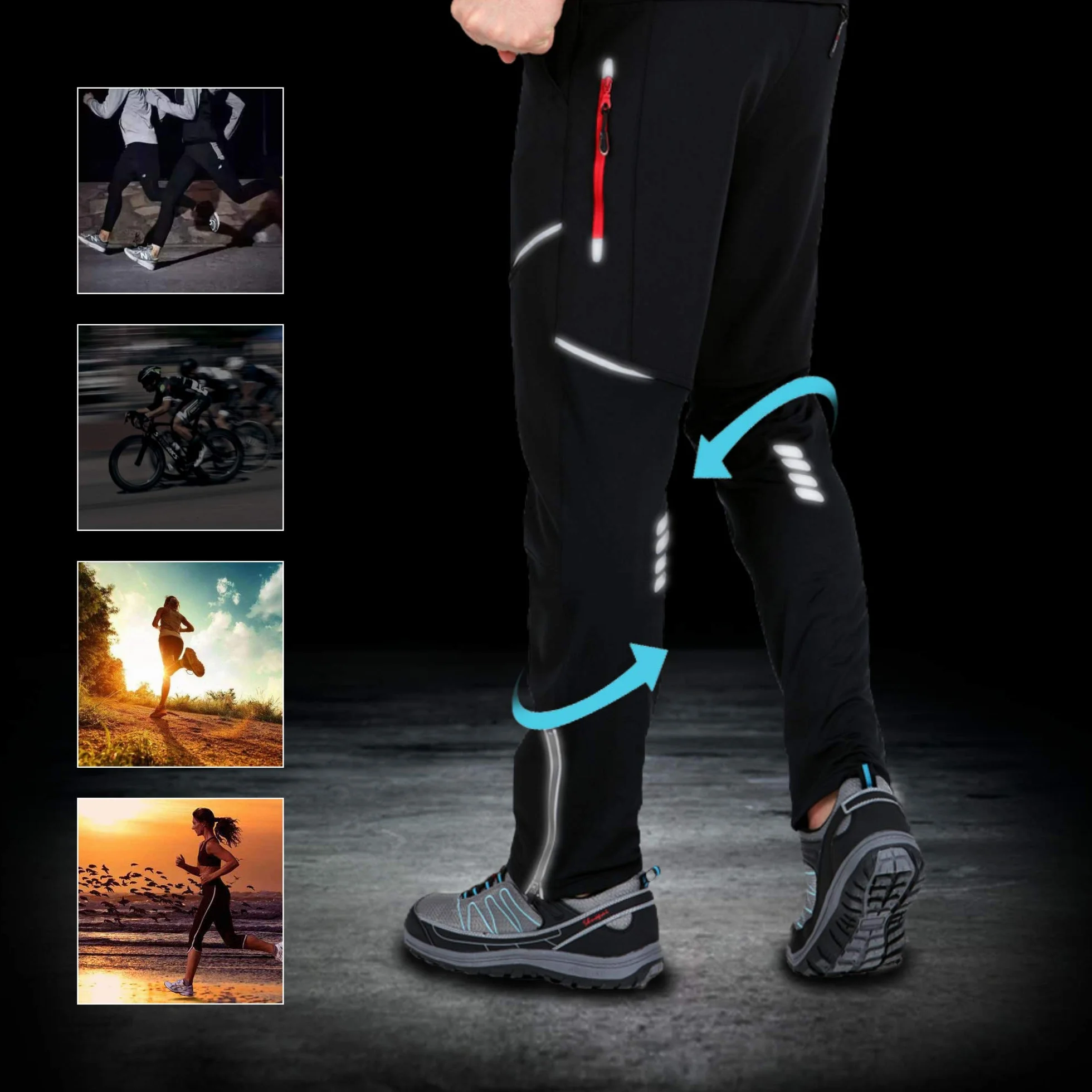 Pantalon de Sport Respirant pour Cyclisme MTB Athlétique en Plein Air