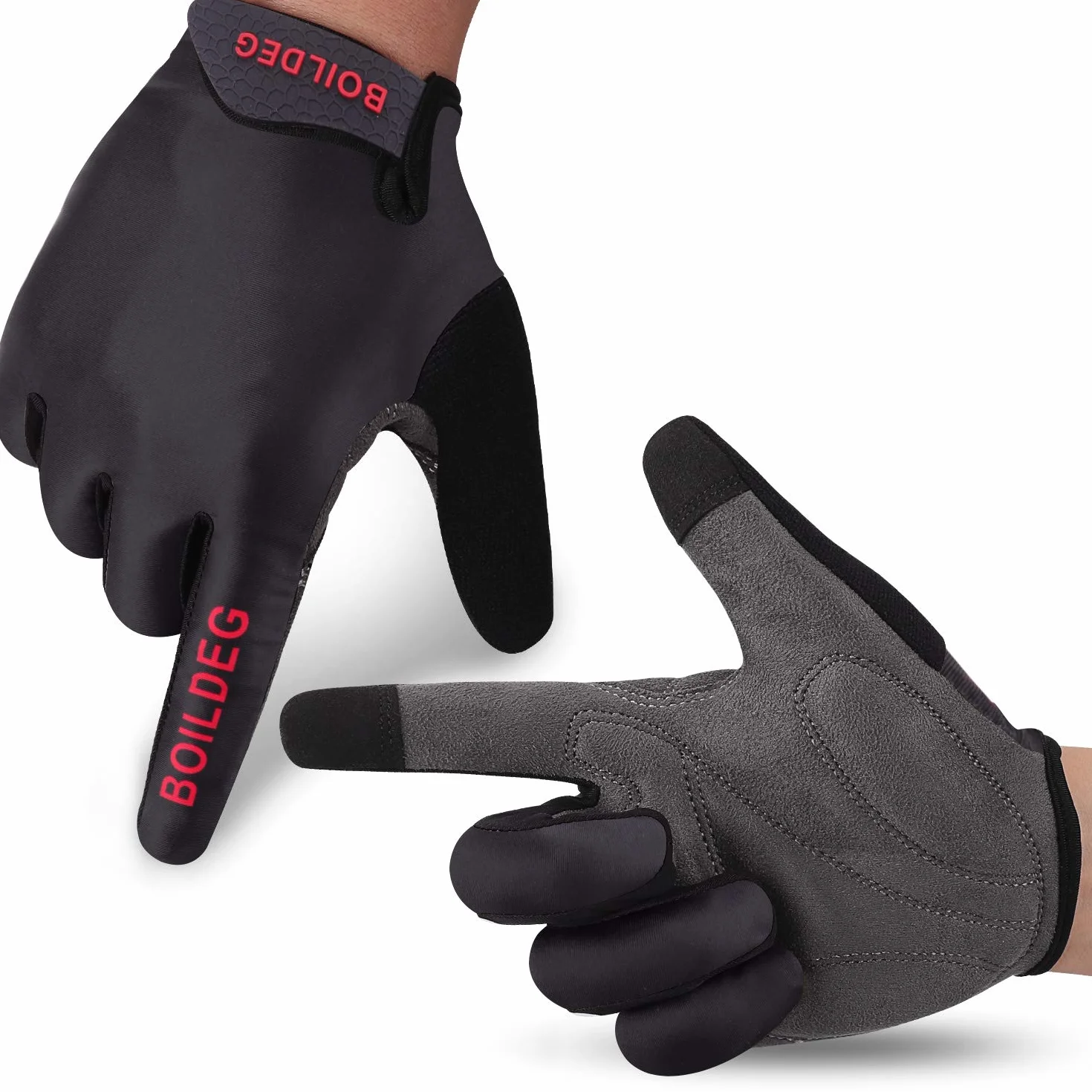 Gants de Cyclisme sans Doigts Antidérapant Absorption des Chocs Homme Femme