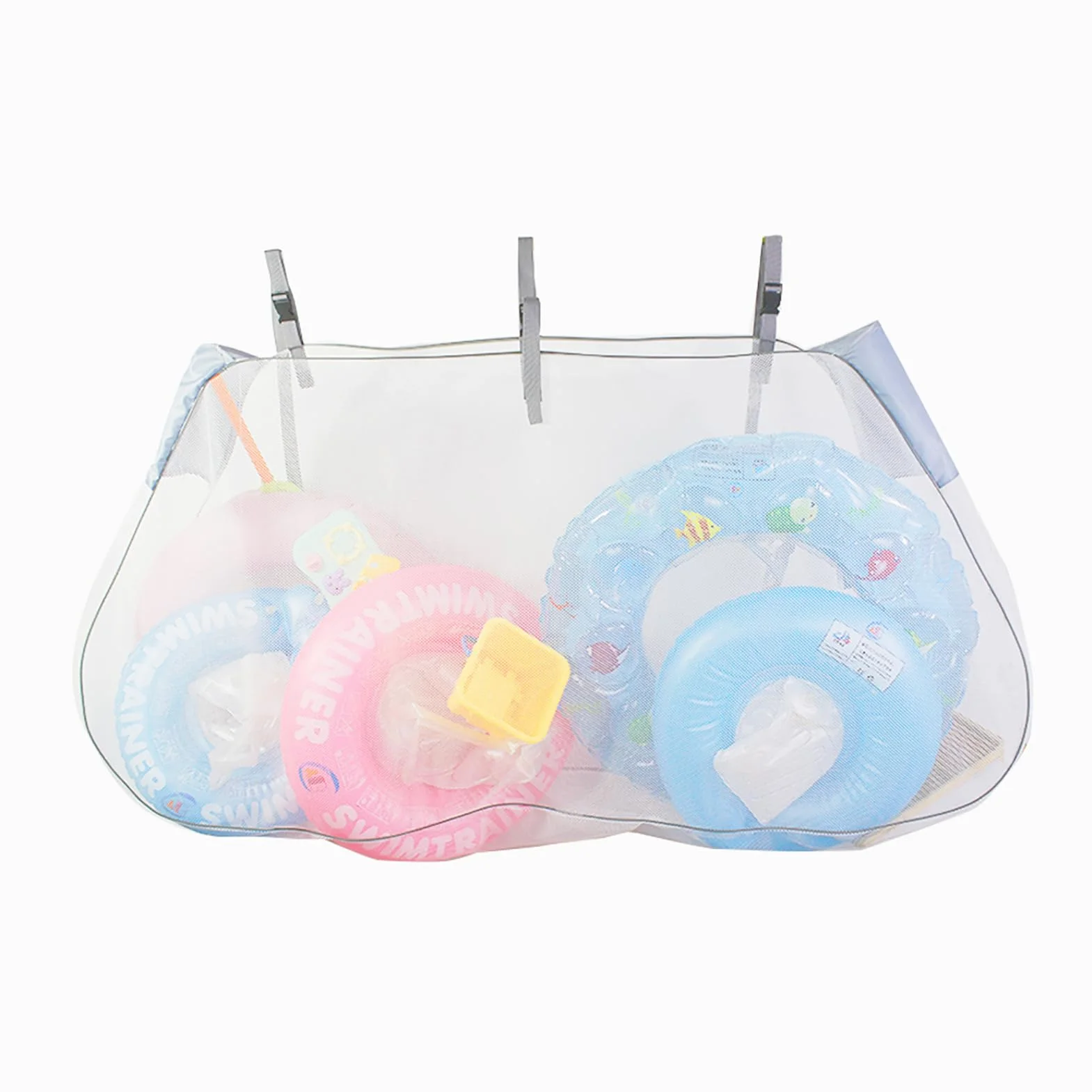 Rangement de flottaison de piscine Rack de stockage Filet d'organisateur