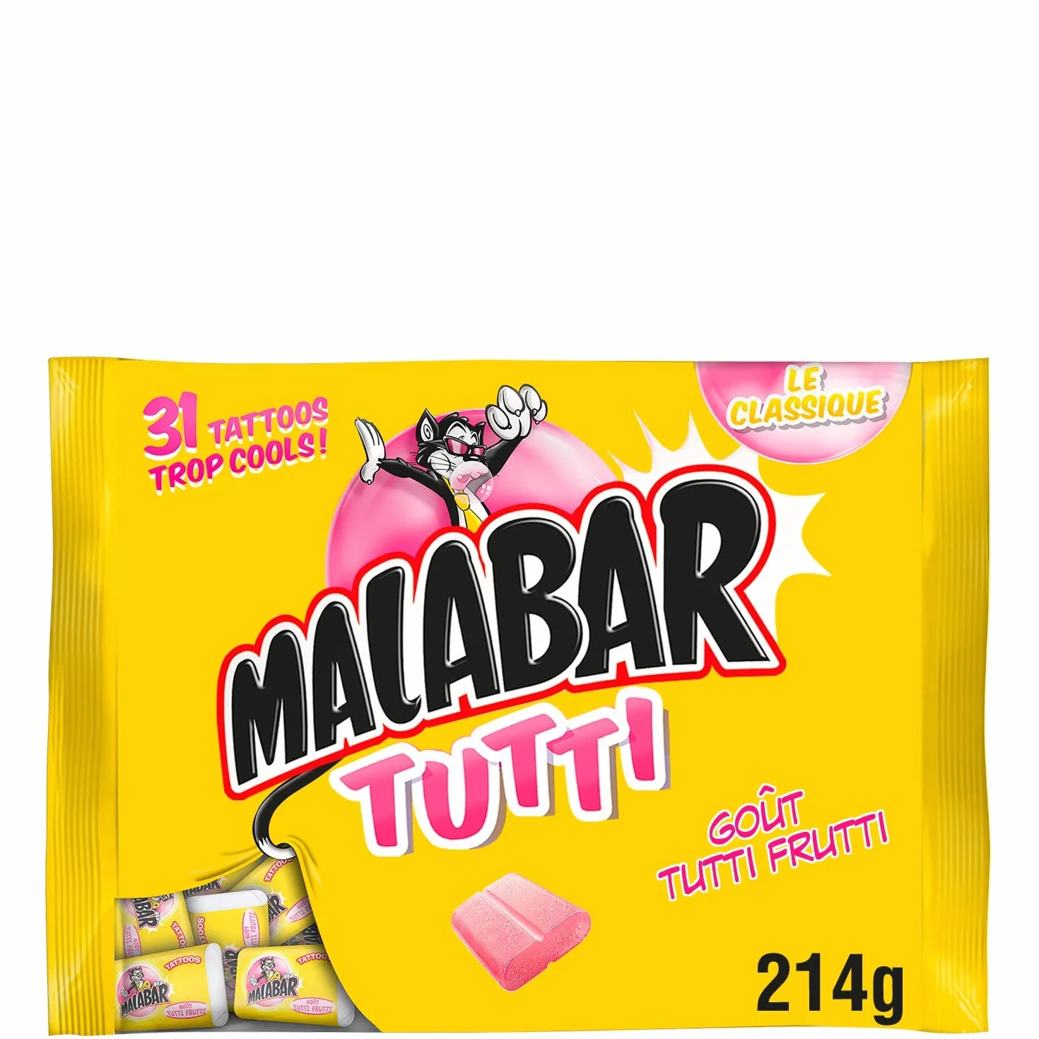 Malabar Chewing-gum Tutti 214 g