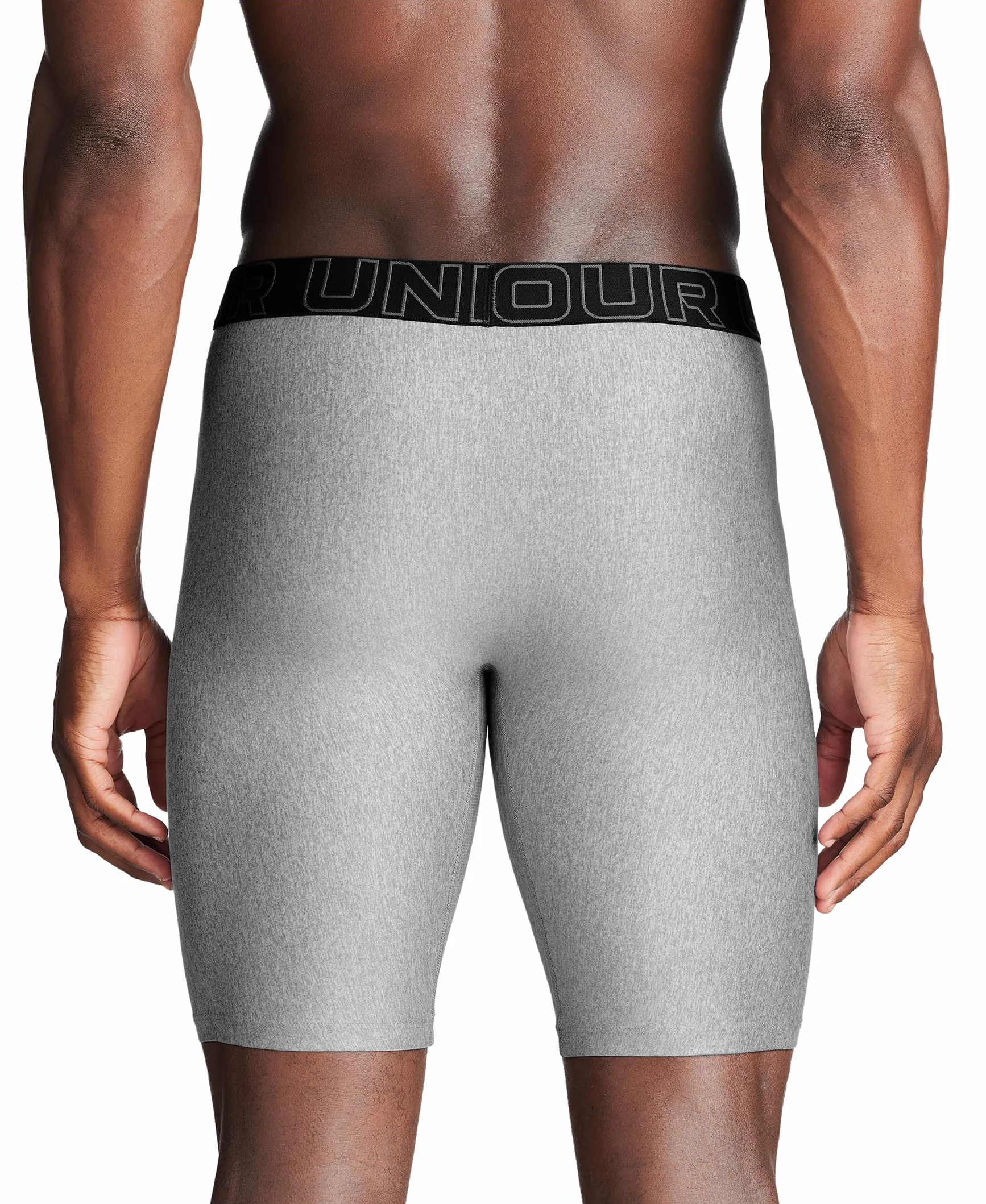 Under Armour Multi-Pack Performance Tech Long-Leg Boxer Brief 9" Inseam Lot de 3 Homme