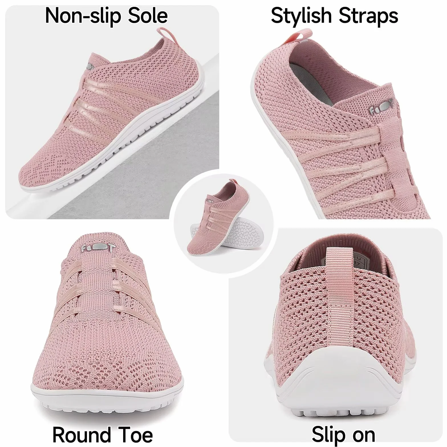 Wizshoe Barefoot Chaussures Pieds Nus Respirant Légères Confortable Slip on Sneakers