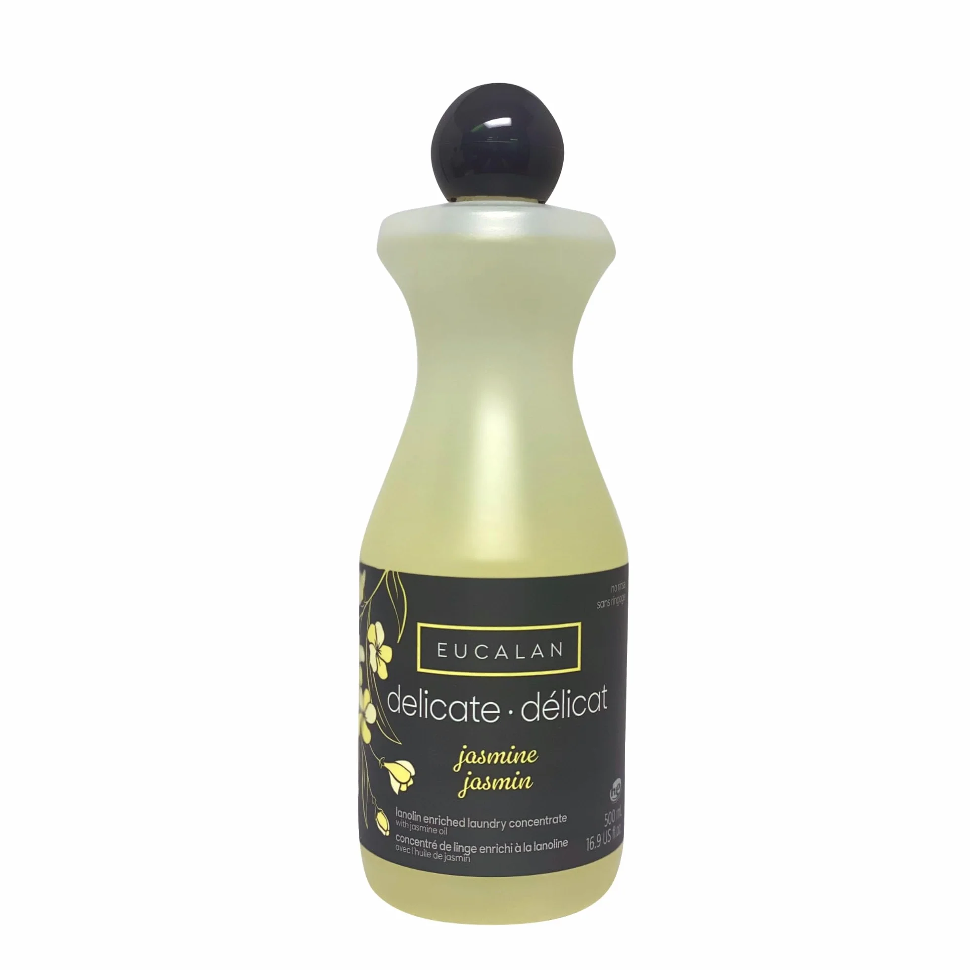 Eucalan - Concentré de linge enrichi à la lanoline - Écologique, Délicat, Convient aux Articles Laine, Crochetés et Tricotés - Jasmin 1x 500 ml