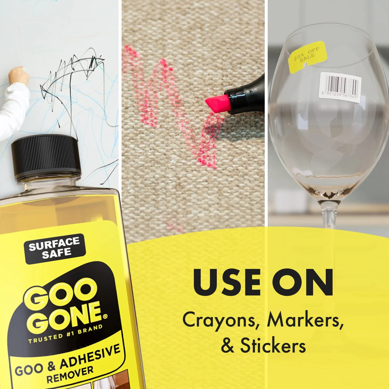Goo a goûter mac-gg12 remover liquide de sécurité de surface d'origine, jaune