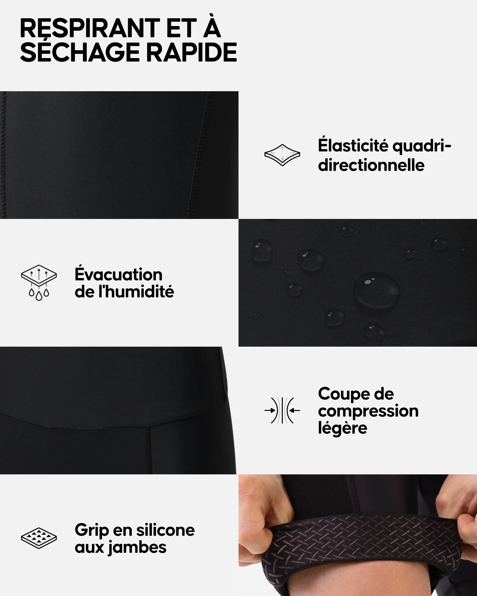 DANISH ENDURANCE Cuissard Vélo Homme Rembourrage 3D Short Cyclisme Respirant Élastique