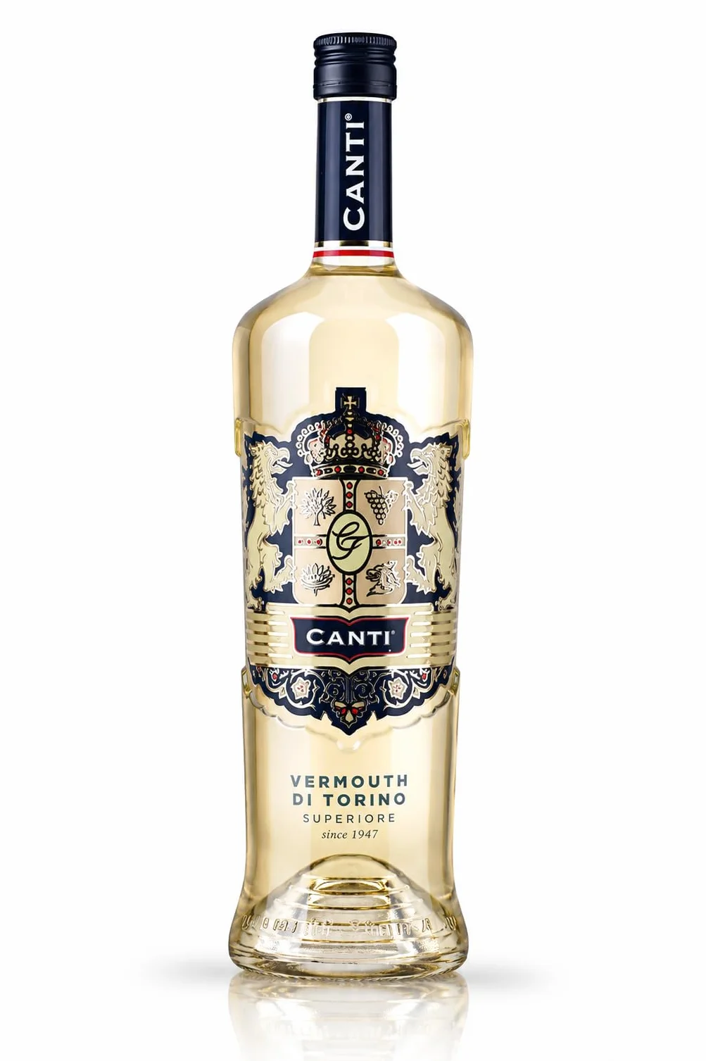 Canti - Vermouth Blanc Supérieur de Turin, Aperitif aux Notes Agrumées, Notes d'Épices, Fleurs et Absinthe Romaine, 1x1L 135