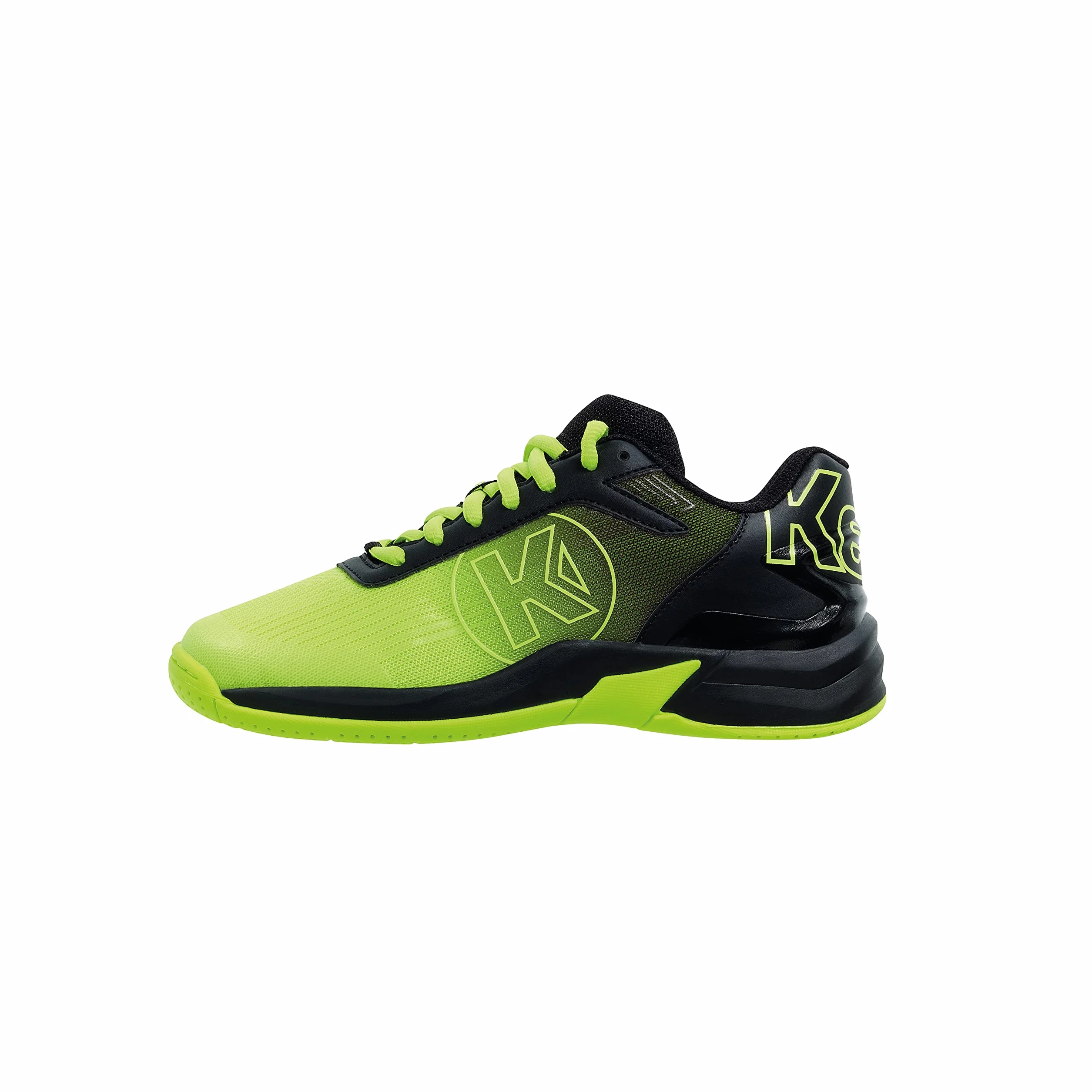 Kempa Attack 2.0 Junior Baskets Basses de Course Handball Chaussures de Sport Jaune Fluo Noir Taille 34 EU