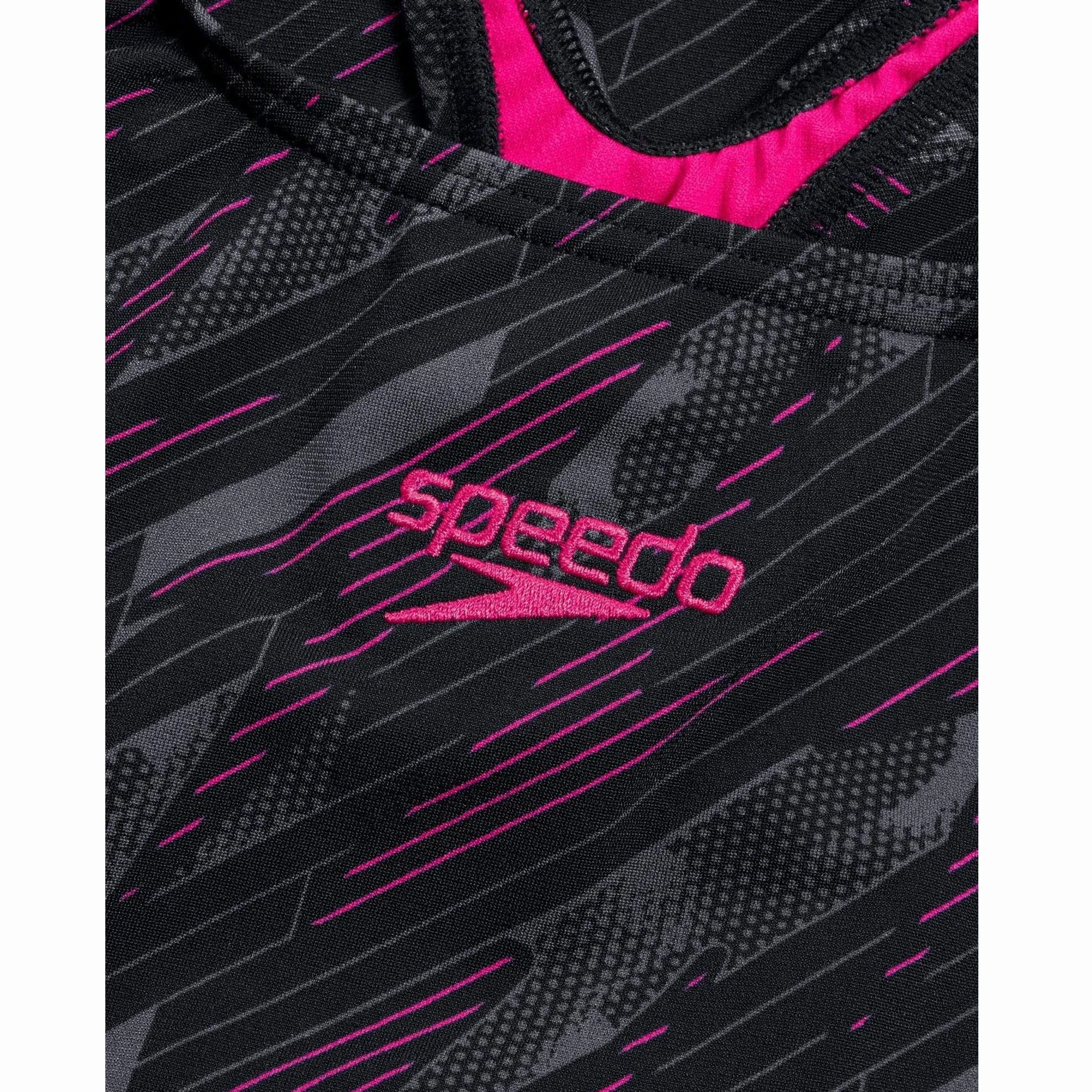Speedo Medalist Maillot de Bain Femme Logo Allover