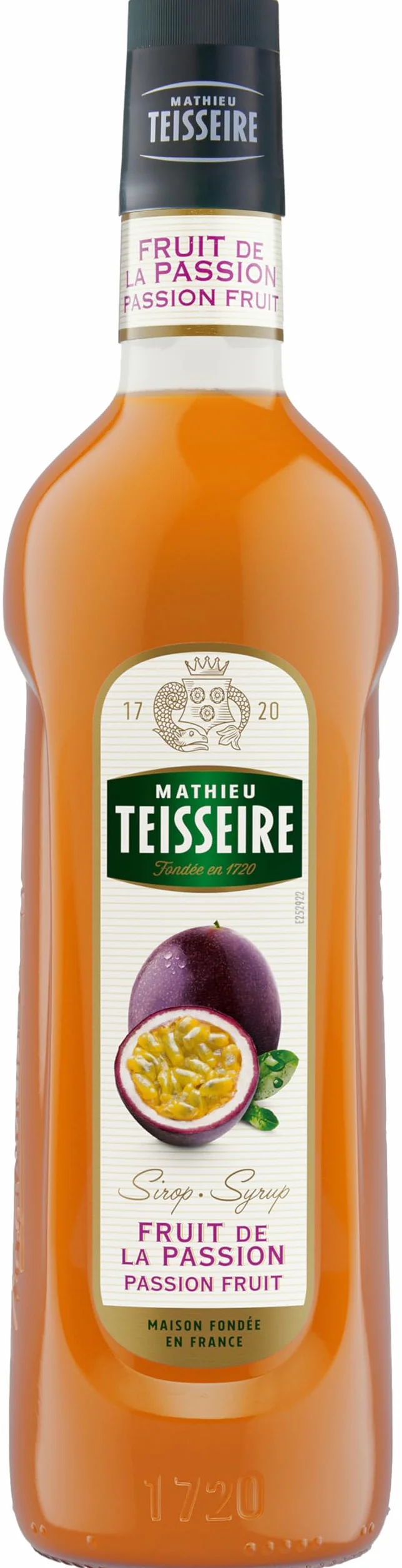 Teisseire Sirop de fruits de la passion de qualité professionnelle 100cl