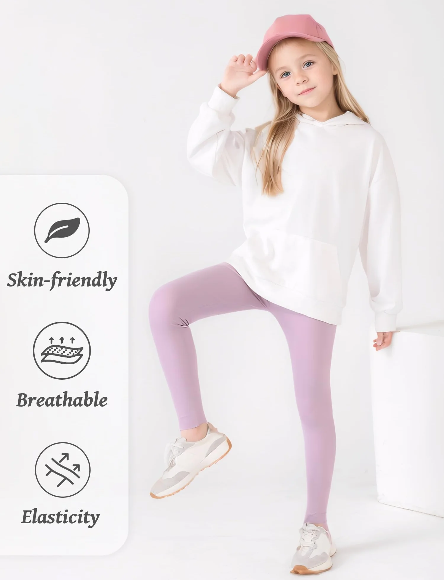 Leggings de Sport pour Fille 2-12 Ans Lot de 3 Pantalon Yoga SEAUR