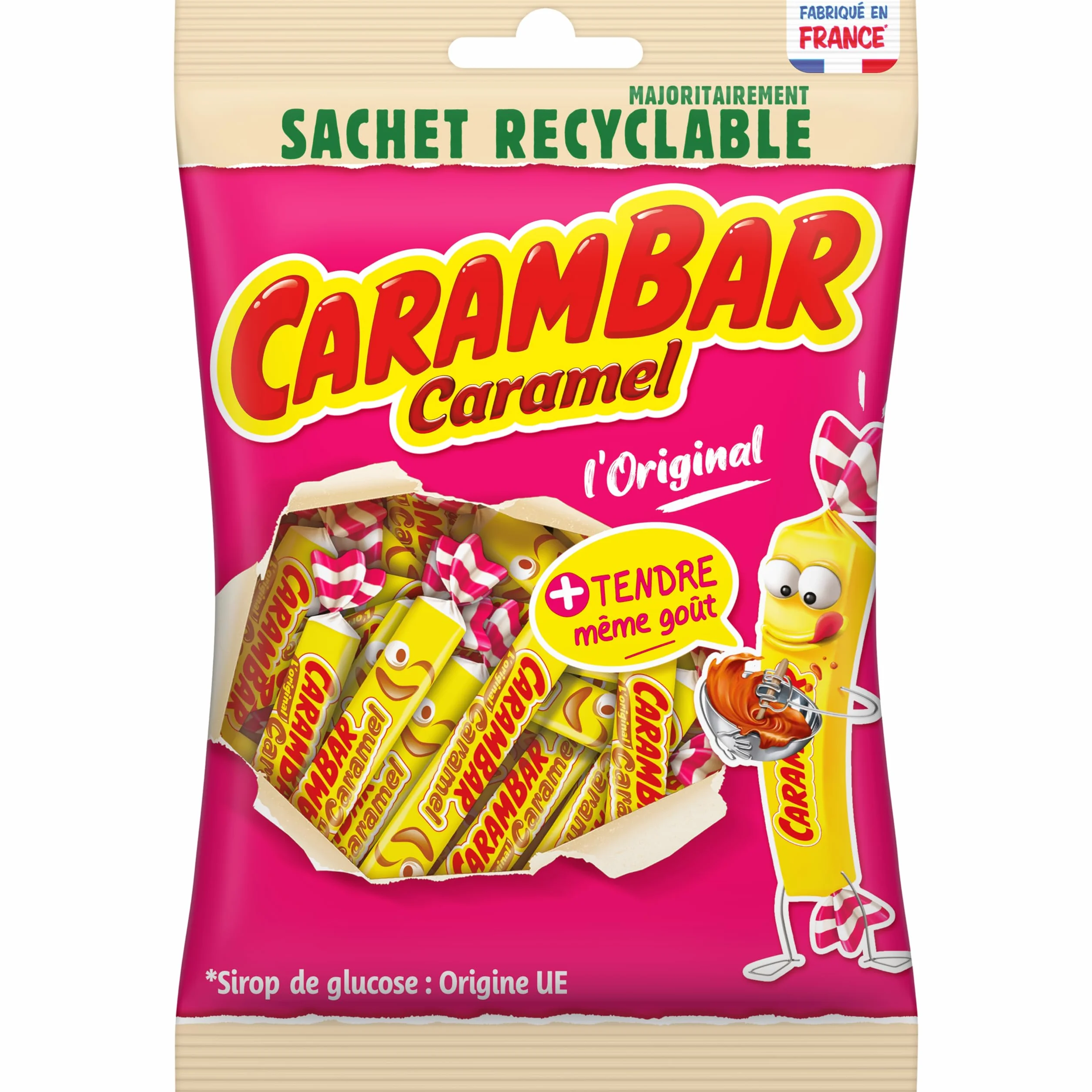 CARAMBAR caramel sachet recyclé 180g 20CA