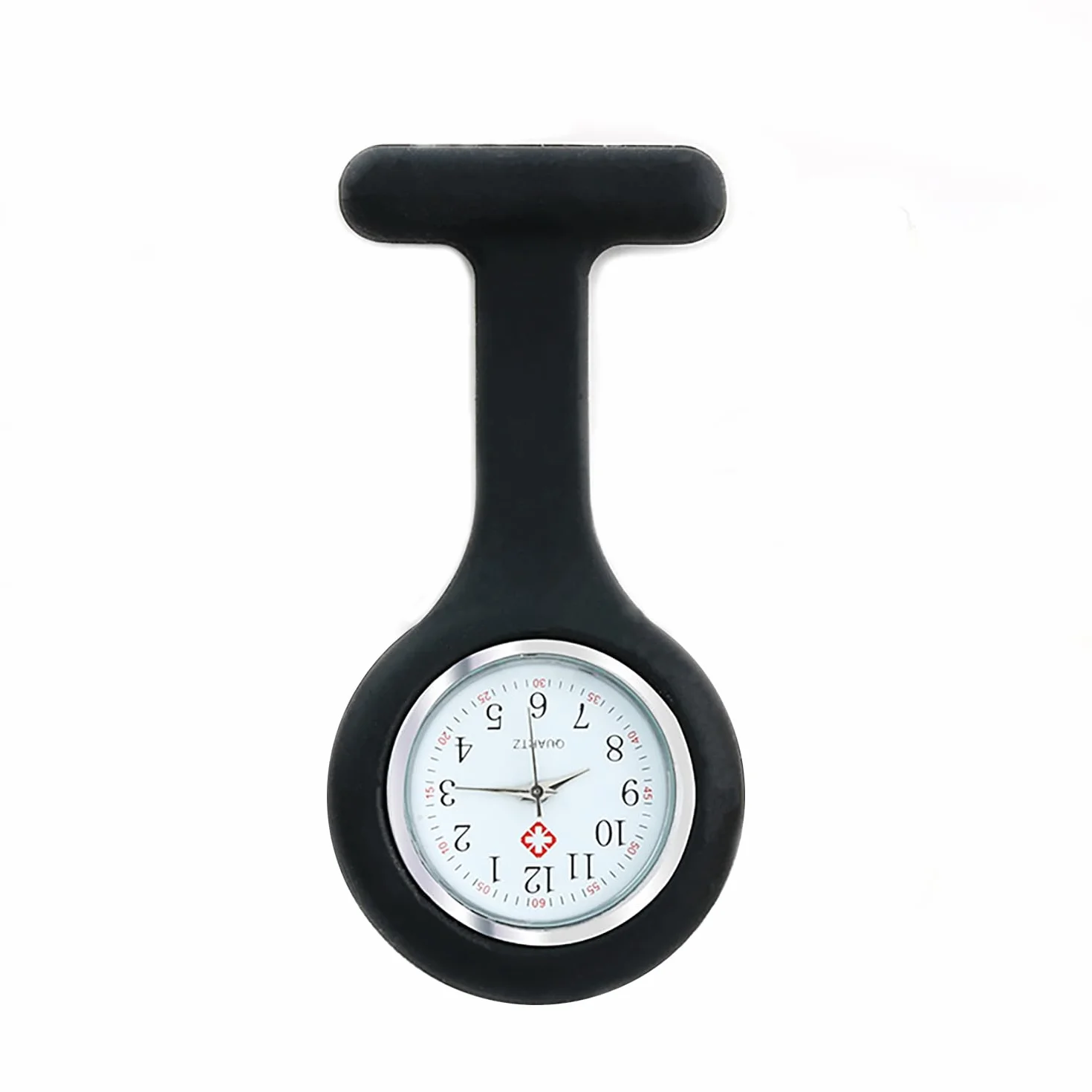 Montre à Gousset d'Infirmière en Silicone avec Broche, Cadeau pour Infirmières et Médecins