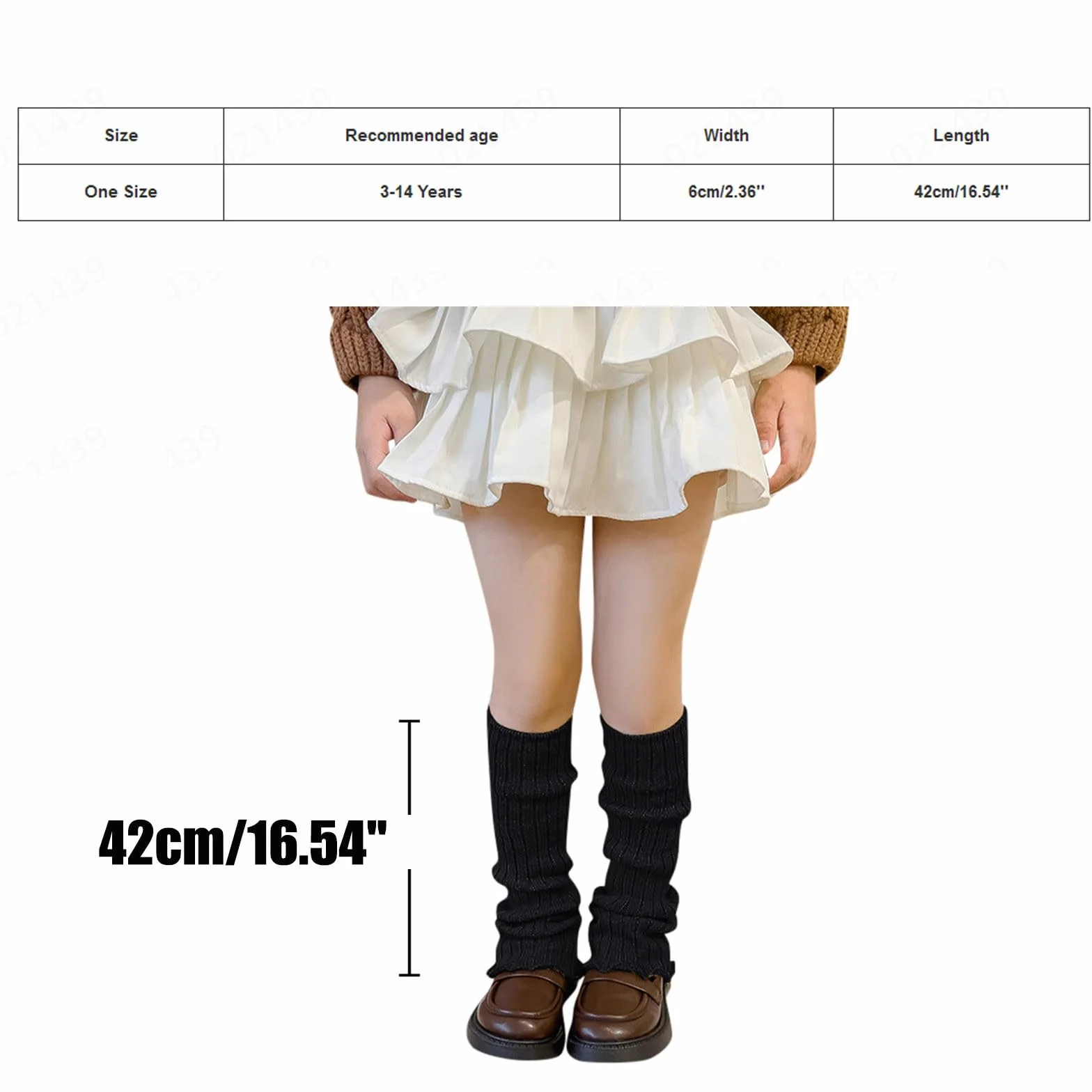 Jambières tricotées pour enfants, chaussettes lâches hautes pour filles