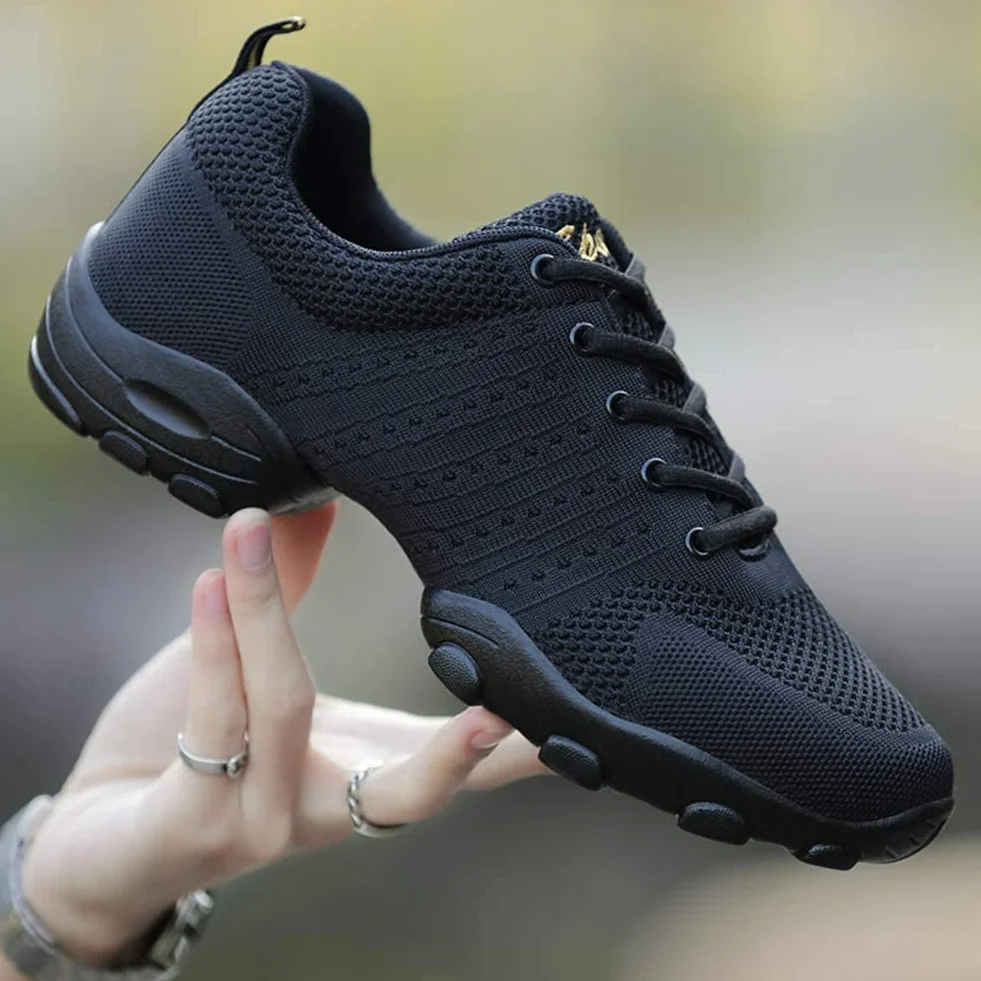 Chaussures de Jazz pour Hommes, Chaussures de Danse Latines en Cuir Respirantes, Noir, Taille 44 EU