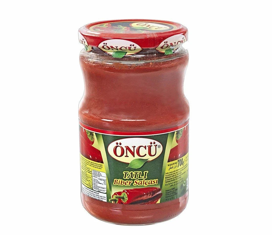 Öncü Mild Red Pepper Paste - 700gr Jar - Turkish Sweet