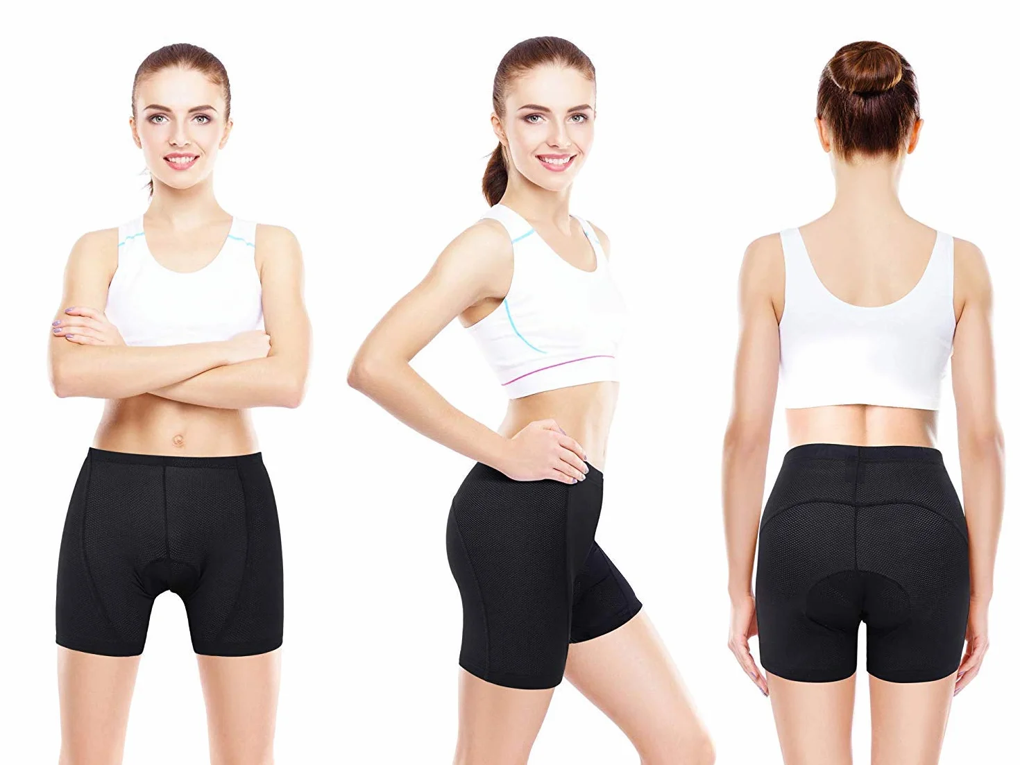 Sportneer Cuissard Cyclisme Femme Gel 3D Embourrés Short S-2XL