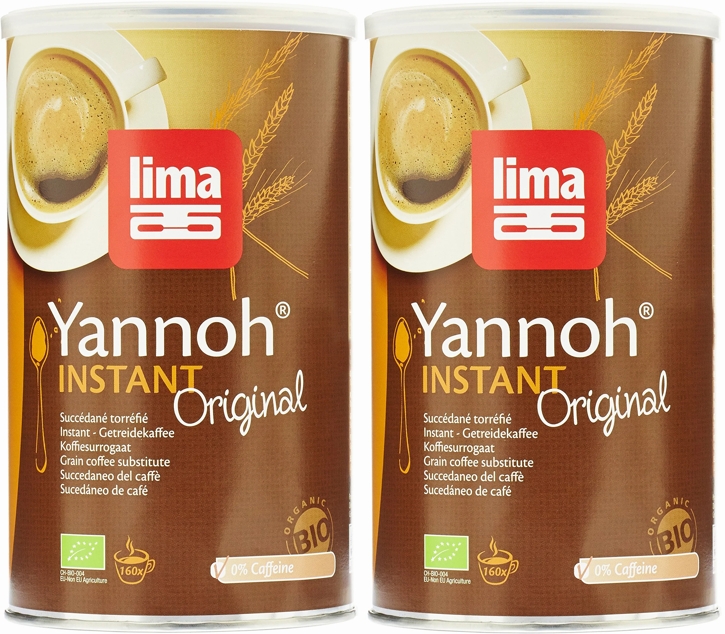 Lima Bio Yannoh Café instantané 250 g - Lot de 2