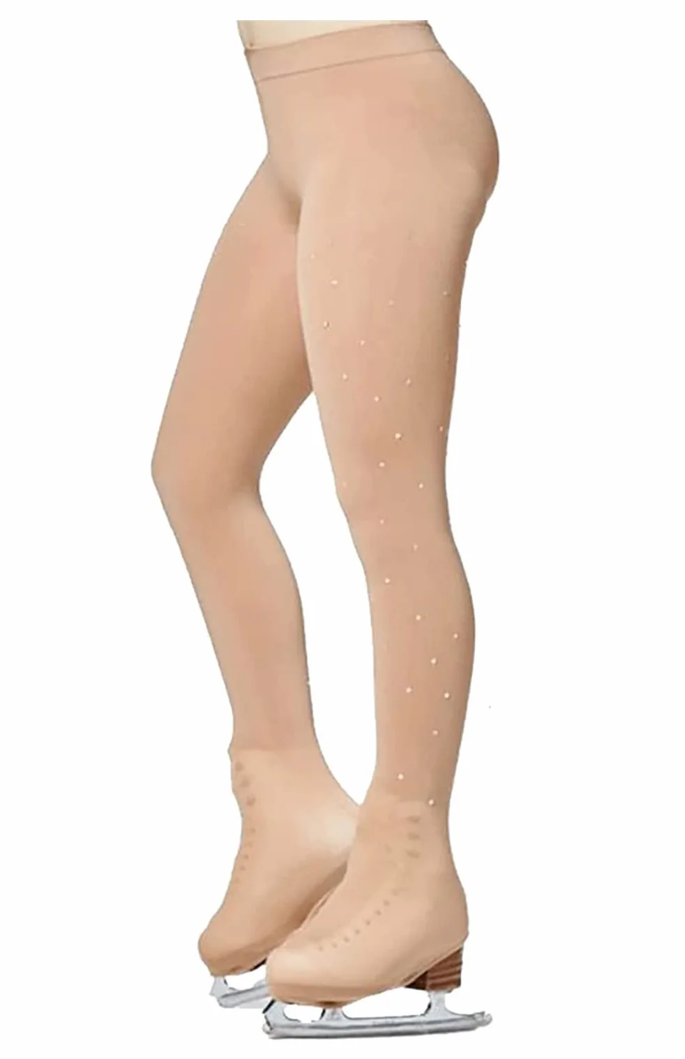 Collant Couvre-Patin Patinage Artistique Design Small Stars Strass AAA+ 8/11