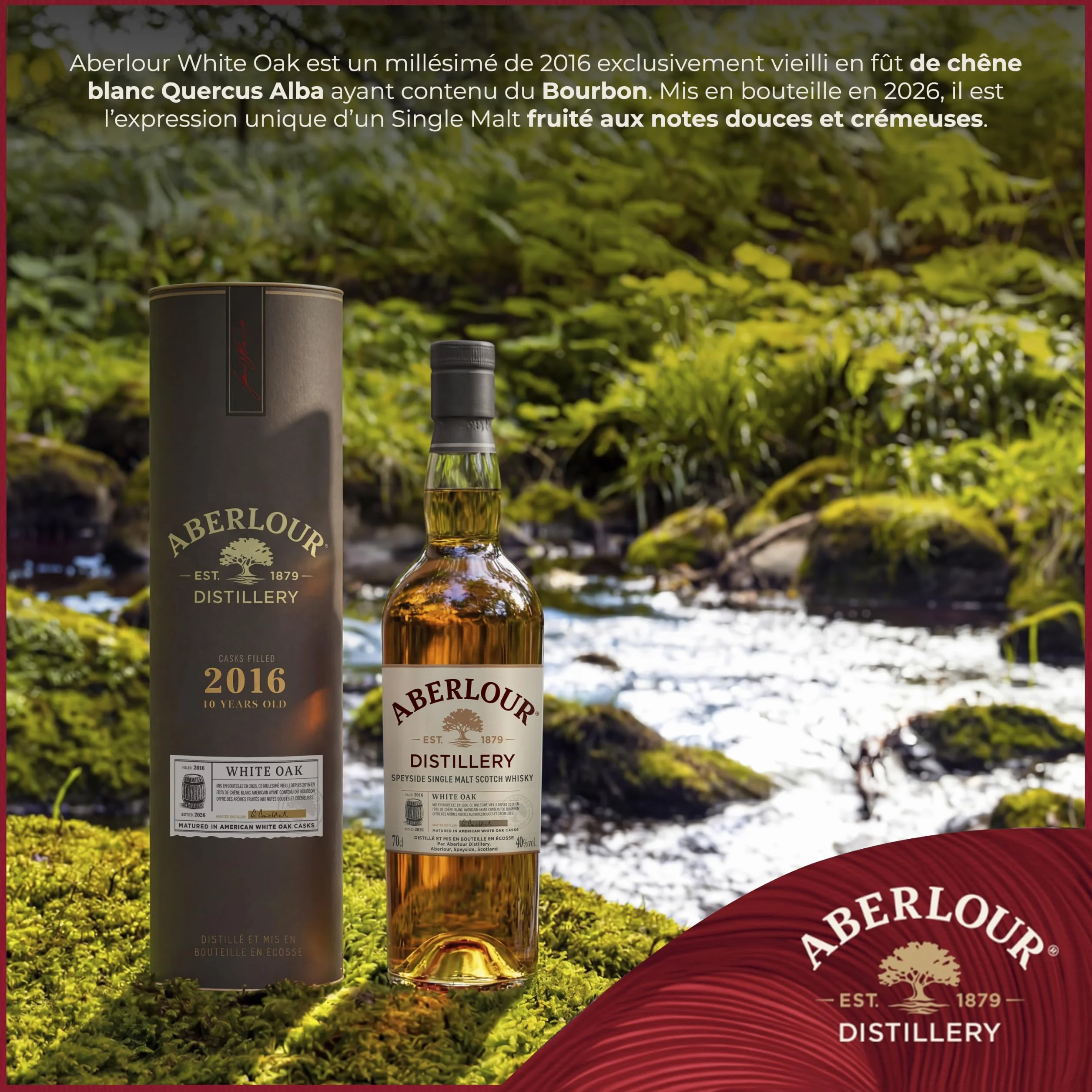 ABERLOUR White Oak Whisky Ecossais Single Malt - 40%, 70cl