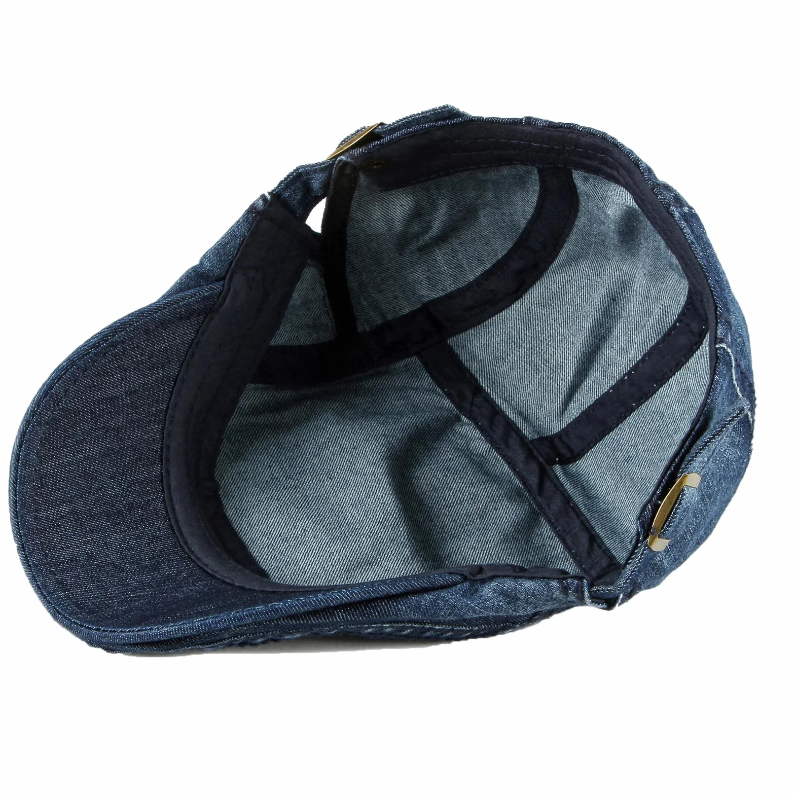 YAMEE Béret Homme Denim Classique Réglable Protection Solaire Unisexe Vintage 55-60cm