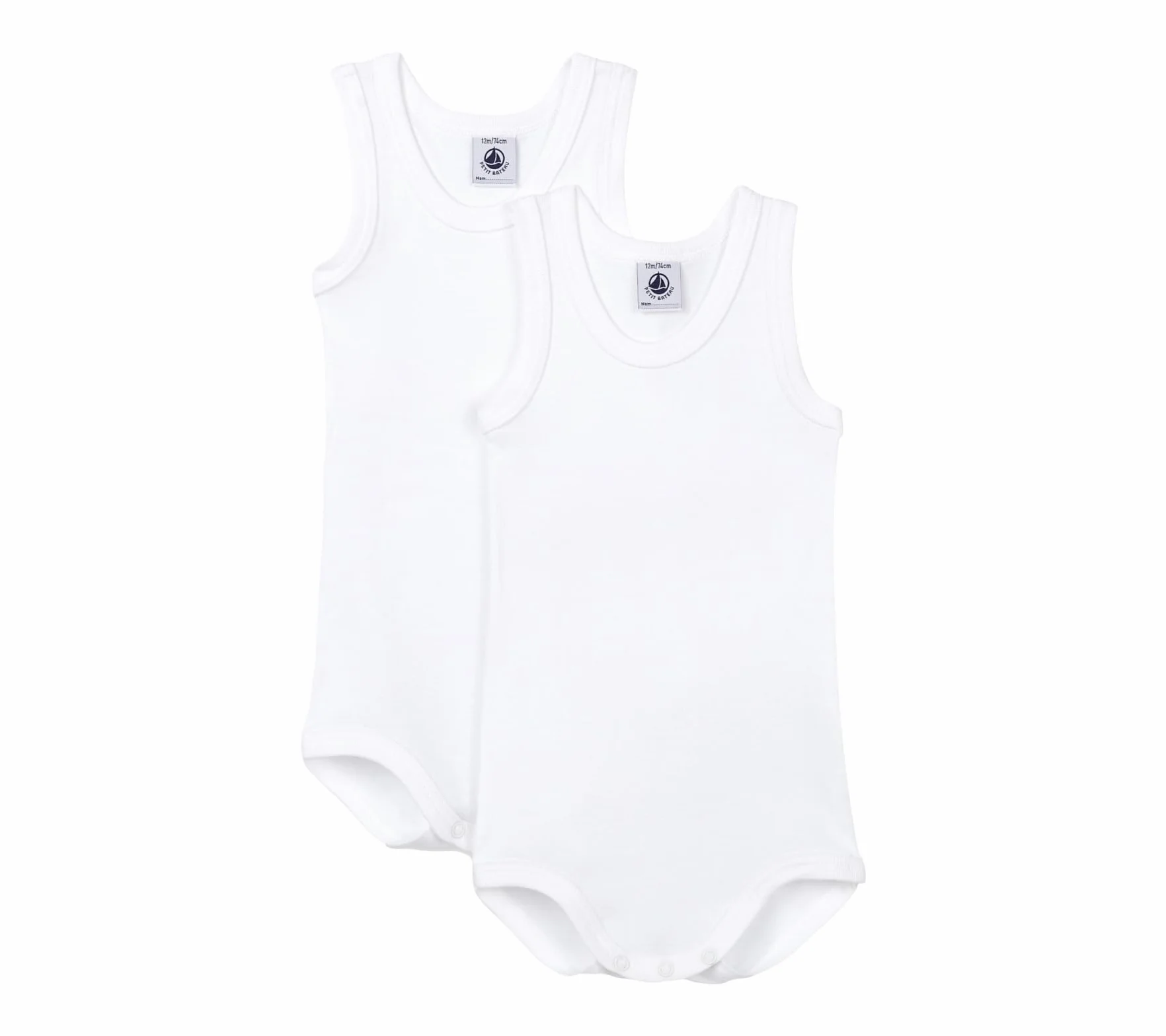 Petit Bateau Body Bébé garçon lot de 2