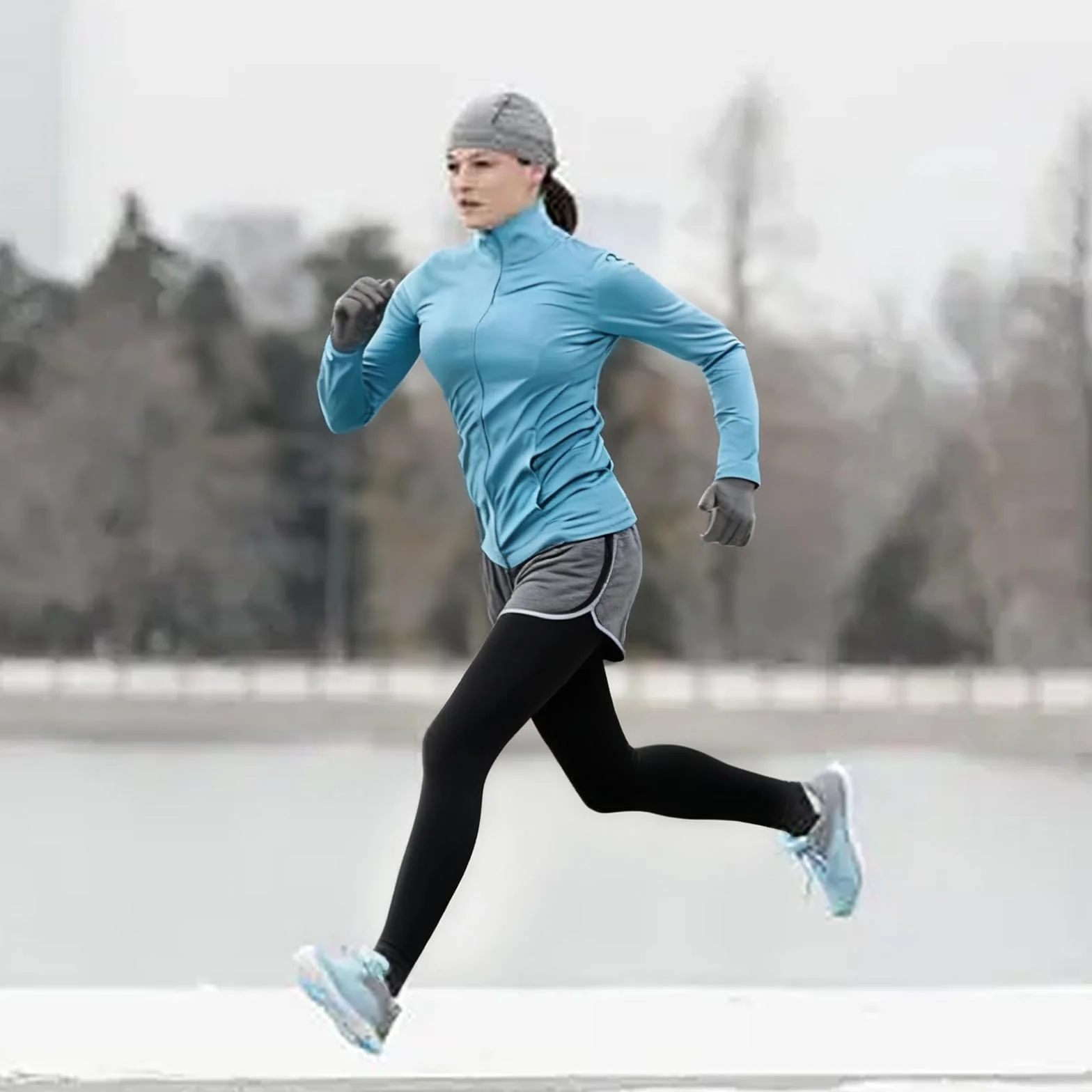 Manches de Compression de Jambes, Manchon de Jambe Pleine, Chaussettes d'Hiver Homme Femme pour Sport Course, Vélo, Fitness