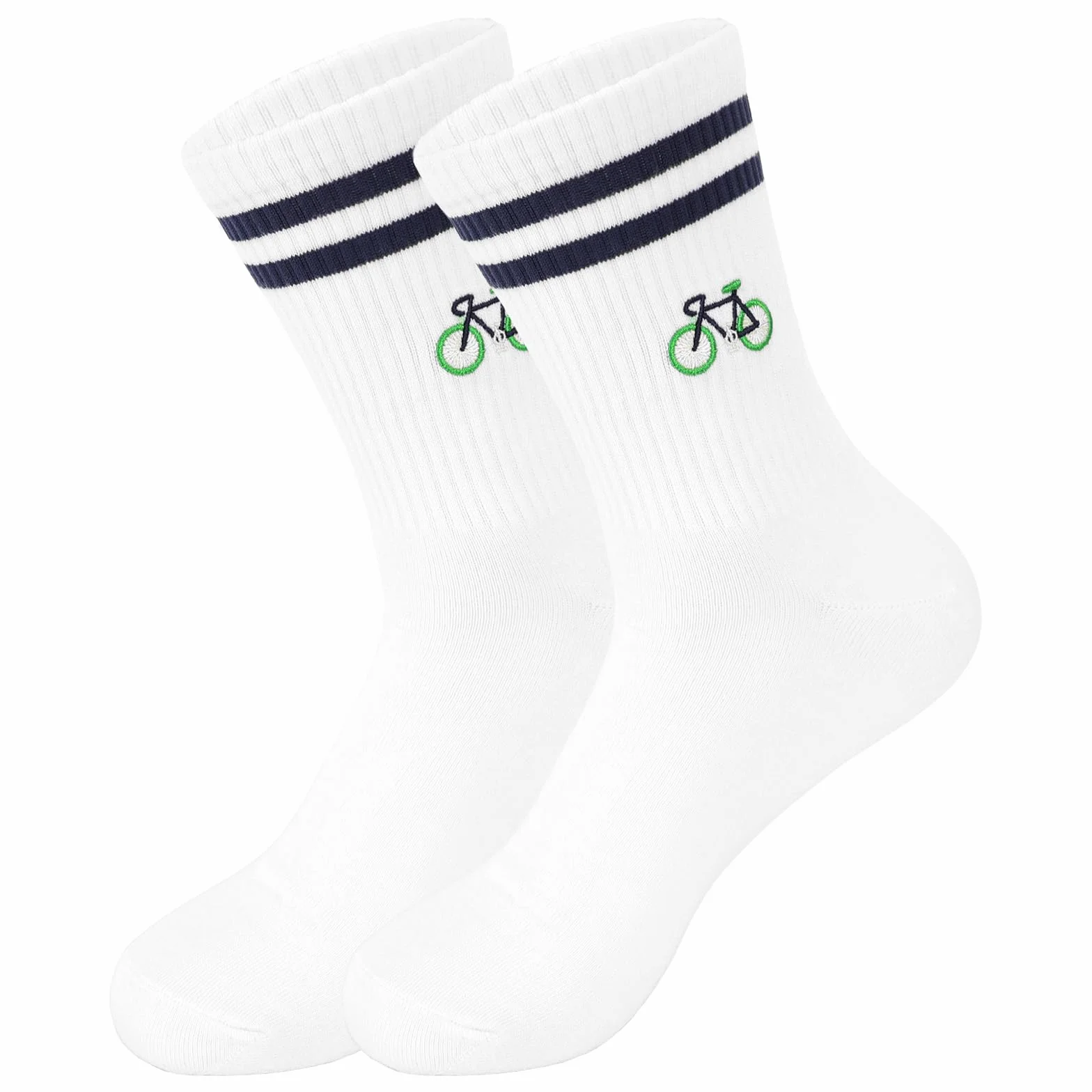 Chaussettes de Vélo Amusantes Motif Cycliste - Chaussettes de Tennis Vélo