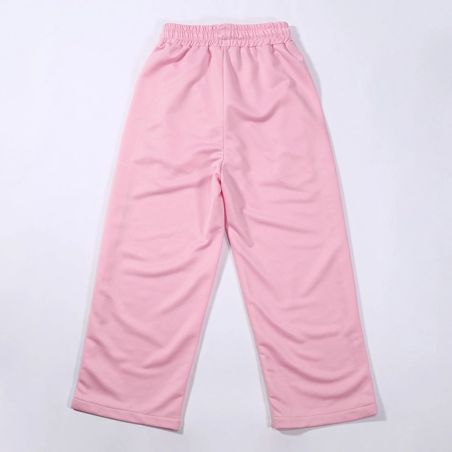 Pantalon évasé en coton pour fille taille élastique stretch confortable long quotidien école tendance