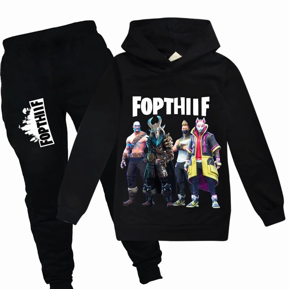 Sweat à Capuche imprimé 3D pour Garçons - Tenue Hip Hop Streetwear