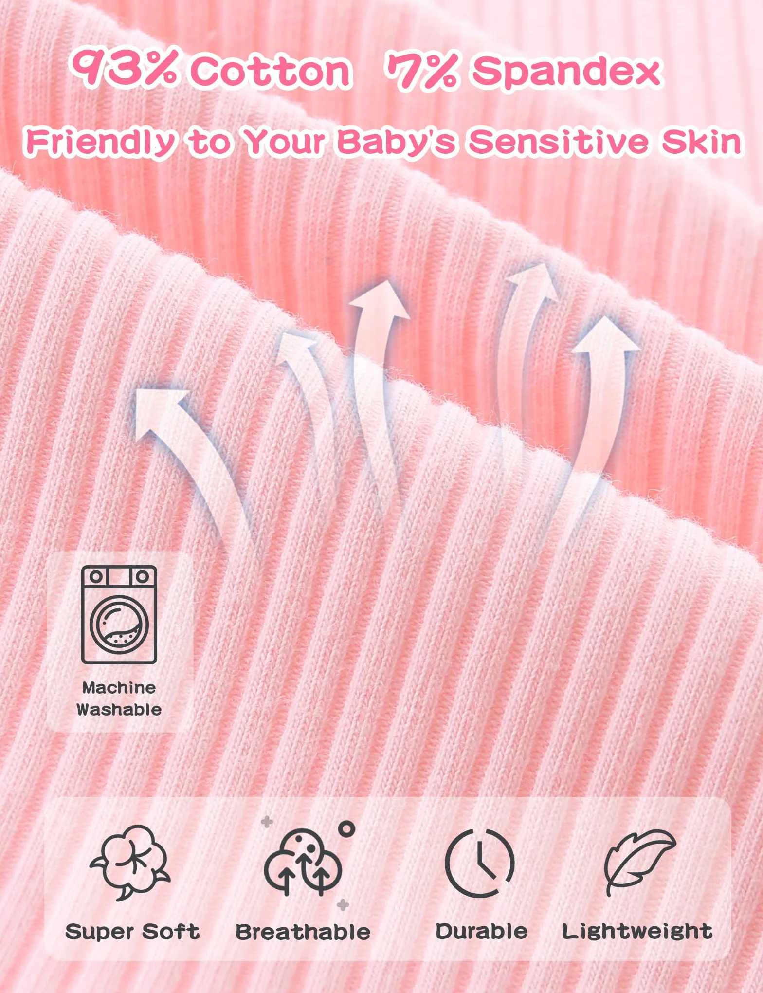 Grenouillère Bébé Garçon Fille 0-3 Mois, Ensemble 3 Pièces avec Chapeau, Pyjama Manches Longues