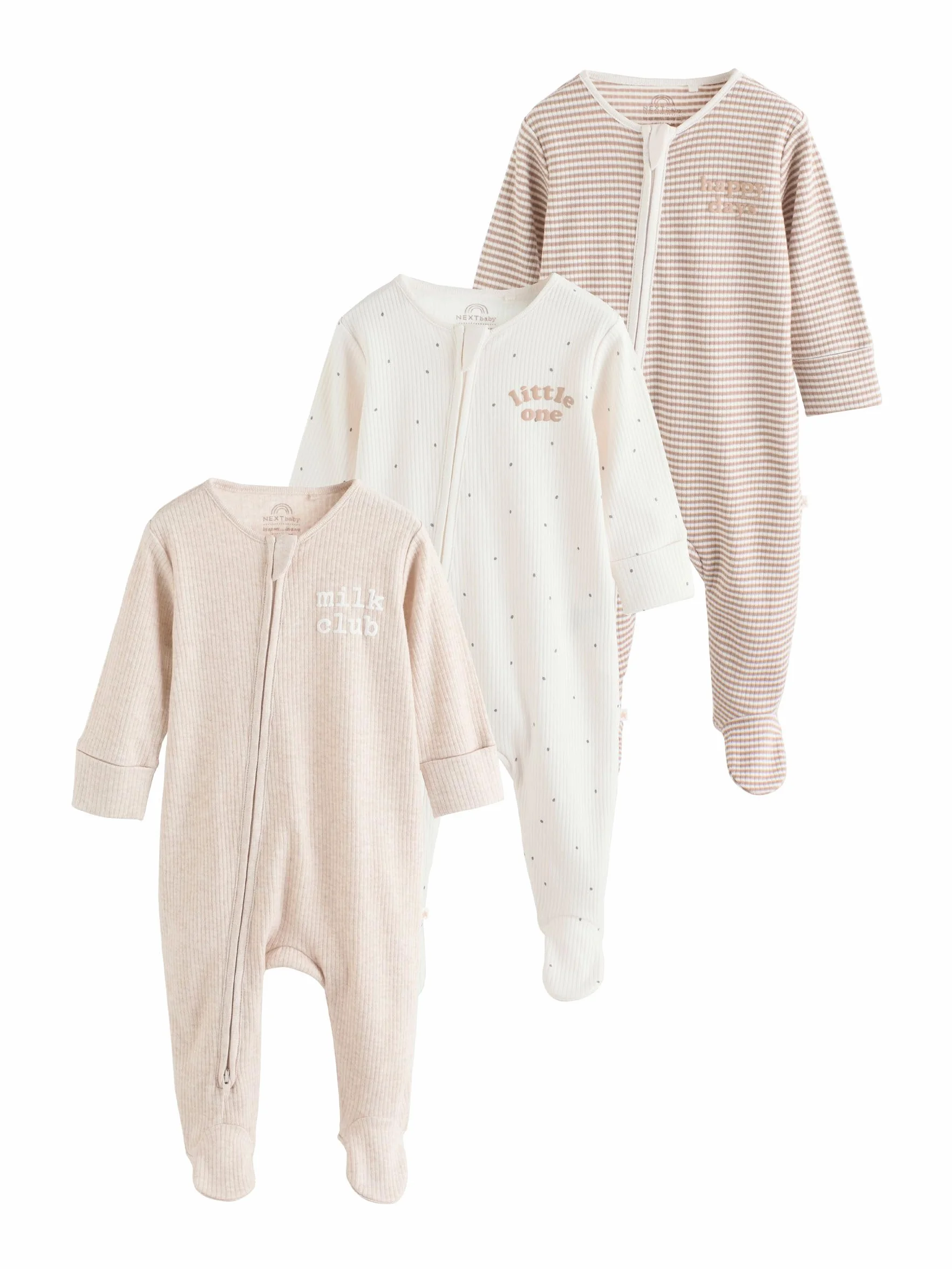 NEXT Bébé Dors-Bien à Zip Double Sens Lot de 3