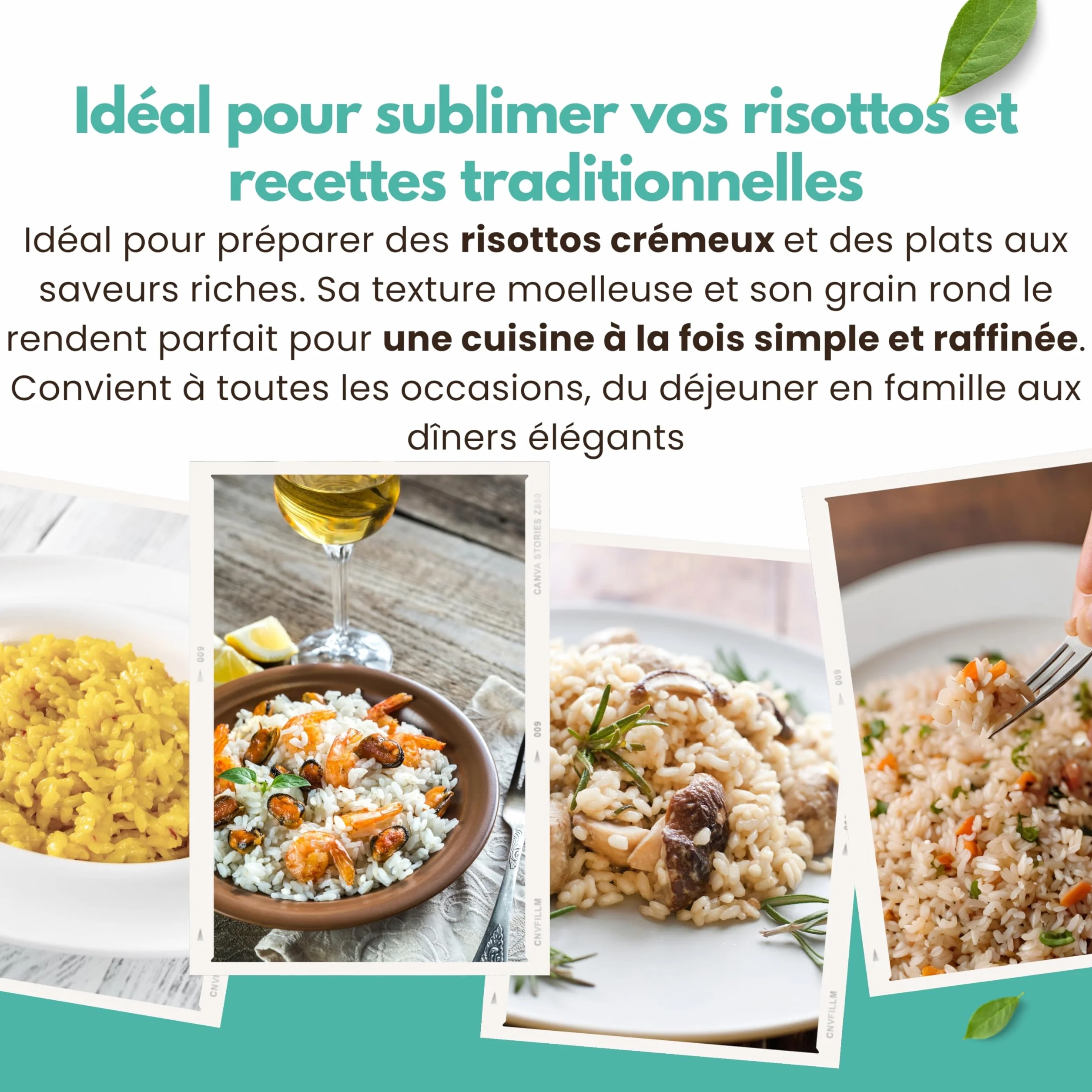 Riz Arborio Italien 2 kg – Spécial Risottos, Arancini et Soupes – Grains Fermes et Crémeux – Sans Gluten – Made in Italy - 13 di Ilaria
