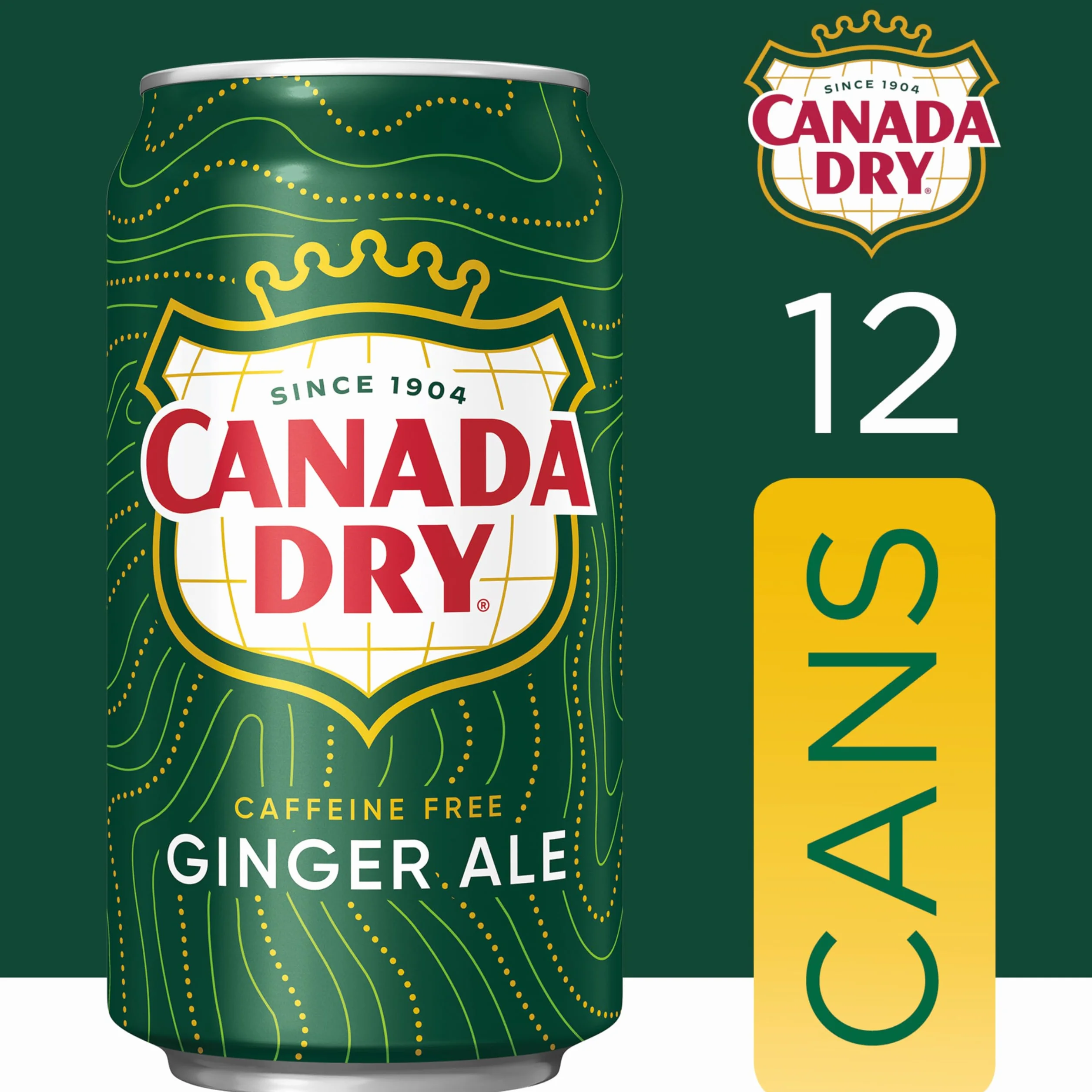 Canada Dry Ginger Ale Soda US import lot de 12 canettes de 355 ml - Soda au gingembre