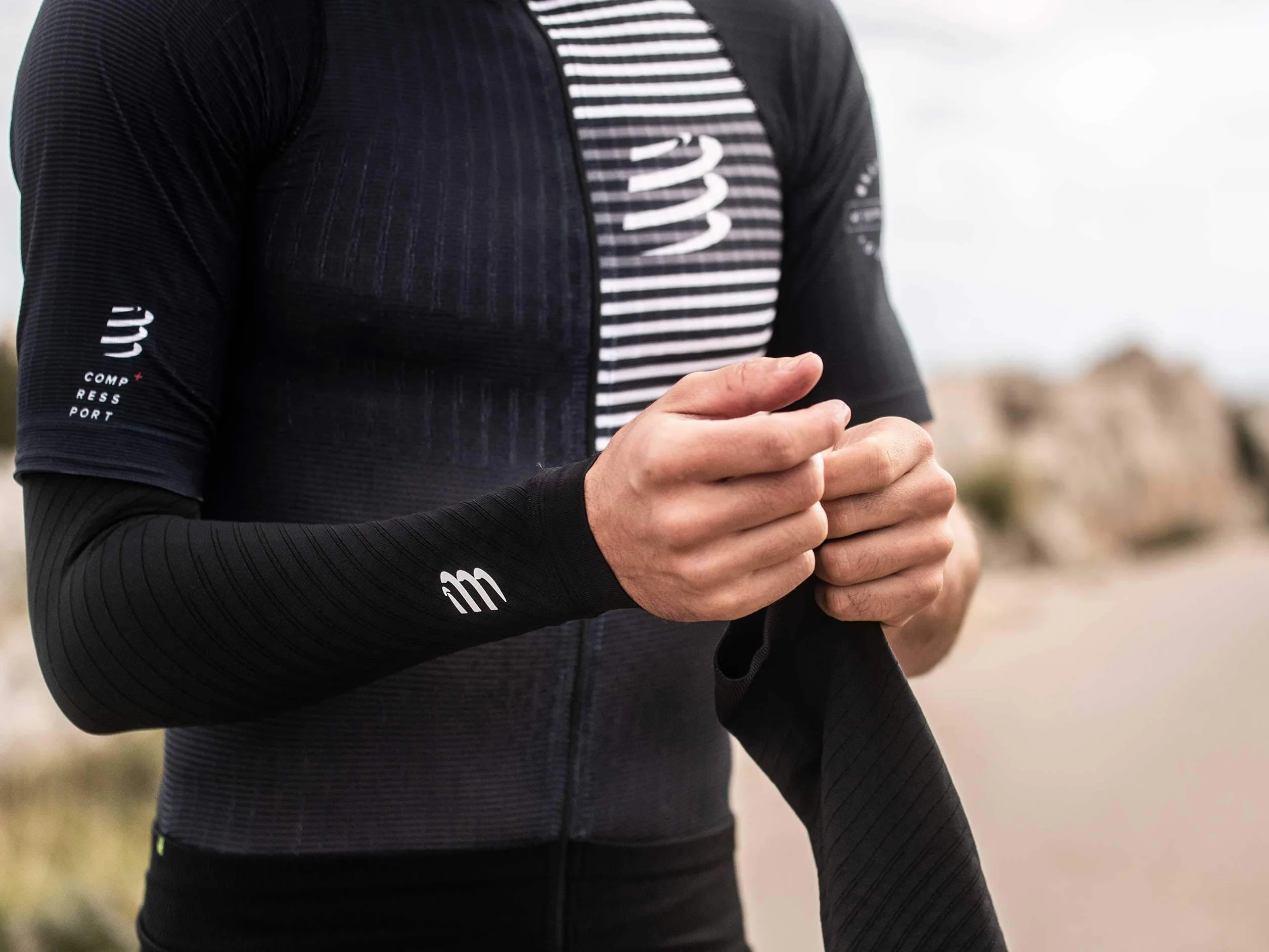 Compresssport Manchette de Compression Bras ArmForce Ultralight Protection Musculaire Sport Running Cyclisme