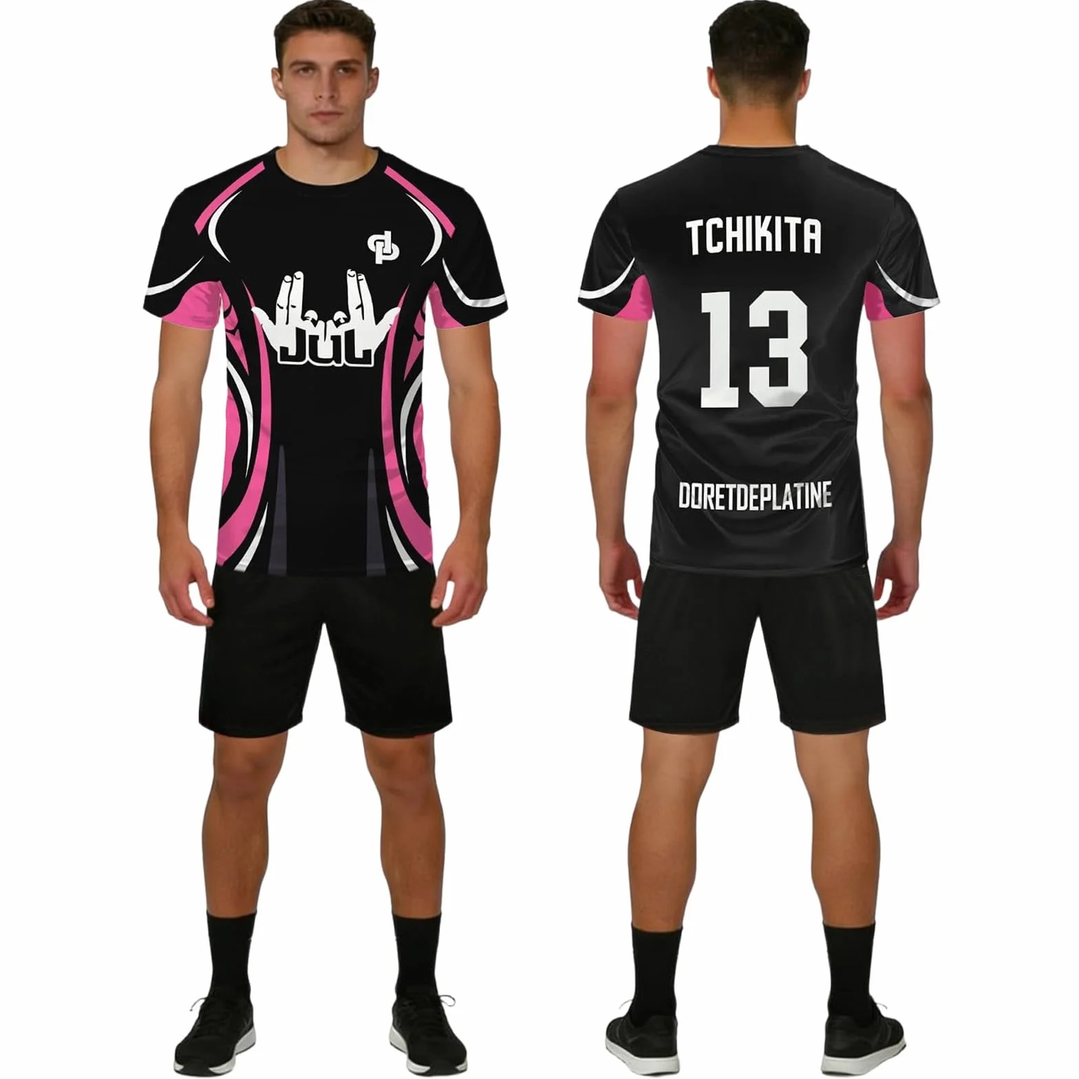 T-Shirt JUL Hommes Femmes Maillot de Foot Enfant Plusieurs Modèle Fan Musique Streetwear Sport Impression