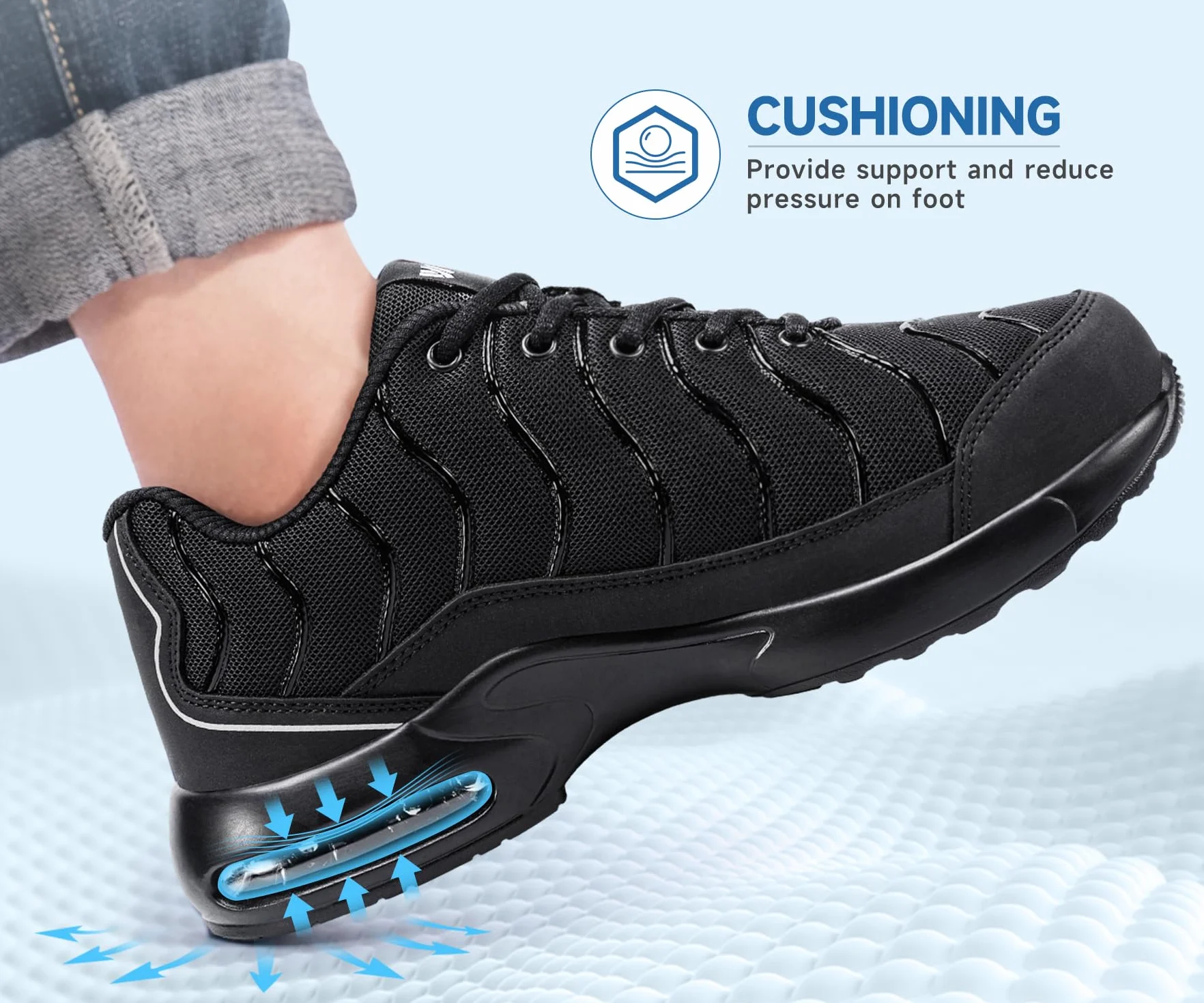 LARNMERN Chaussures de Sécurité Hommes Femmes Basket Anti-Perforation Embout en Acier Taile 35-51EU