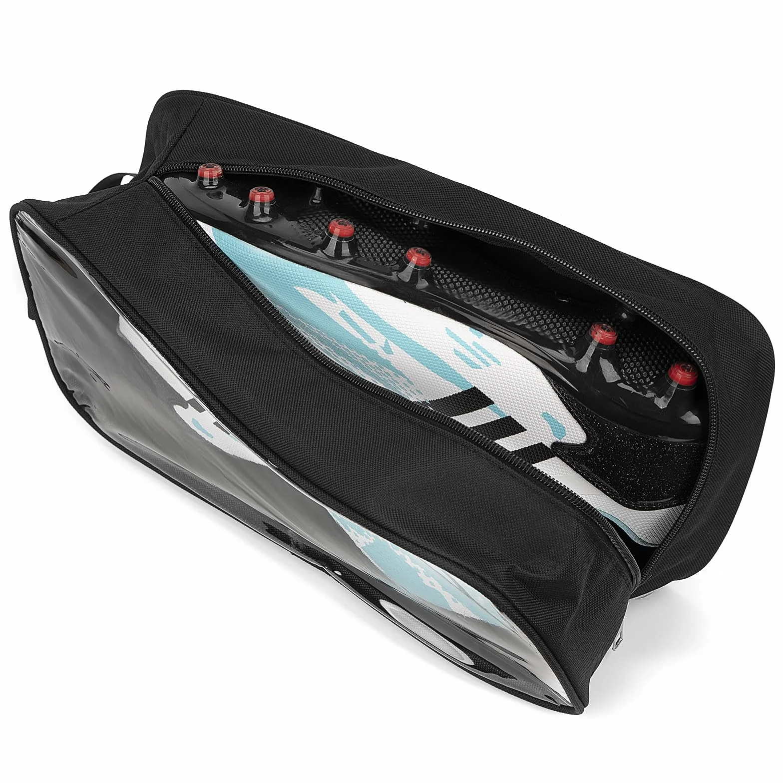 Linkidea Lot de 2 Sacs de Transport pour Chaussures de Football, Sac de Rangement pour Crampons jusqu'à Taille 43