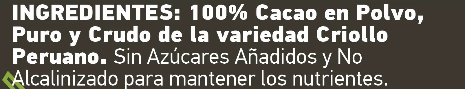 100% CRUE | NOUVEAU | Cacao Poudre | BAMBOO STORY | Biologique | 100% Pérou | Criollo Premium | Great Taste Award | Non Alcalinisé | 400g | Pur | Sans Sucre | Matières Grasses 18%