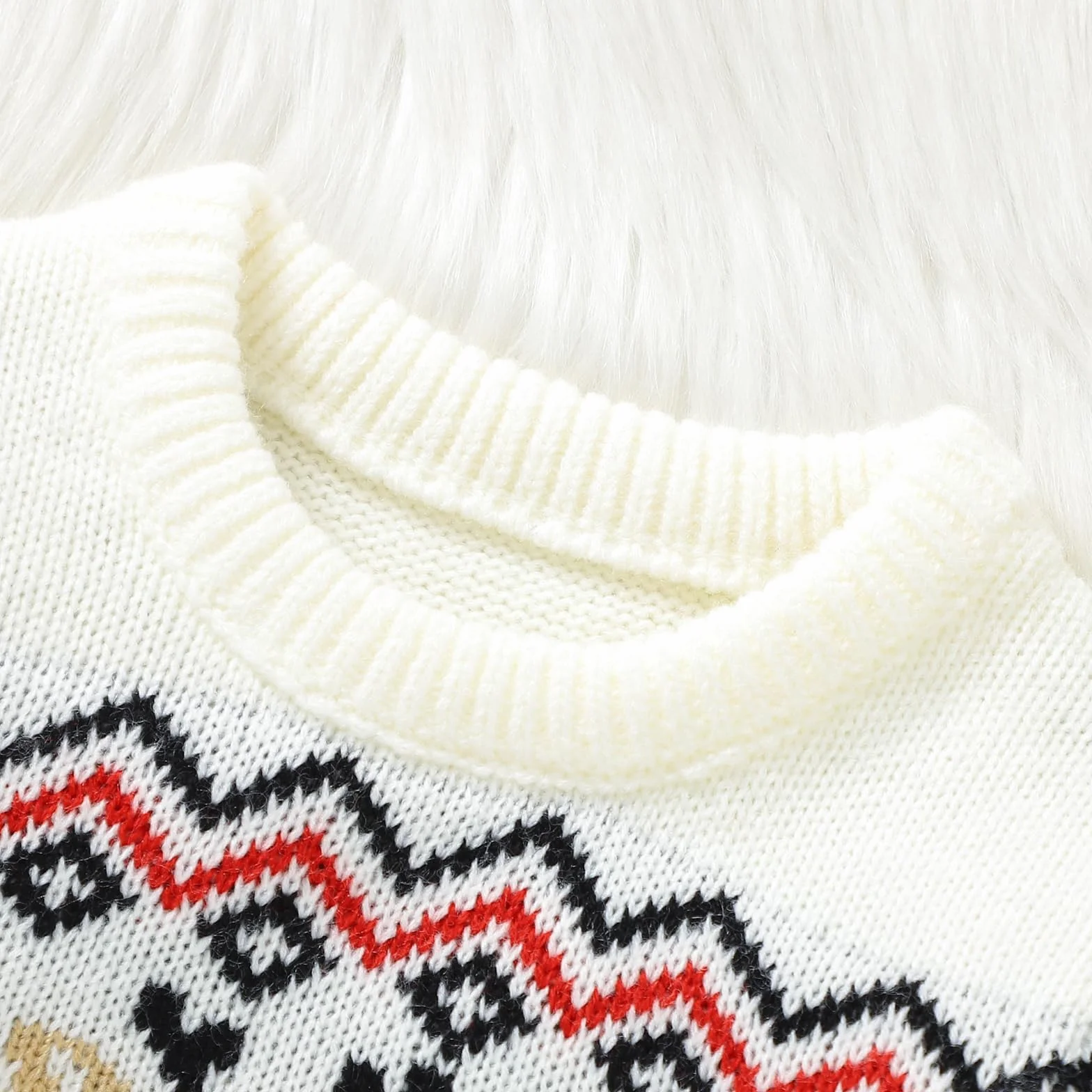 Pull de Noël Bébé Garçon Fille Tricoté Col Rond 6 Mois-3 Ans