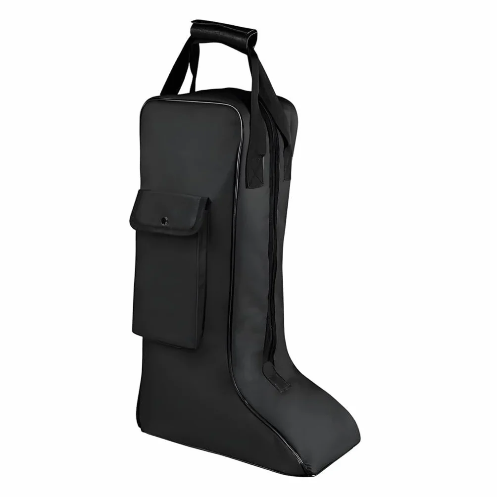 Milageto Housse de Rangement pour Bottes d'Équitation, Sac de Transport Imperméable en Tissu Oxford, avec Poignée Solide, Poche Frontale