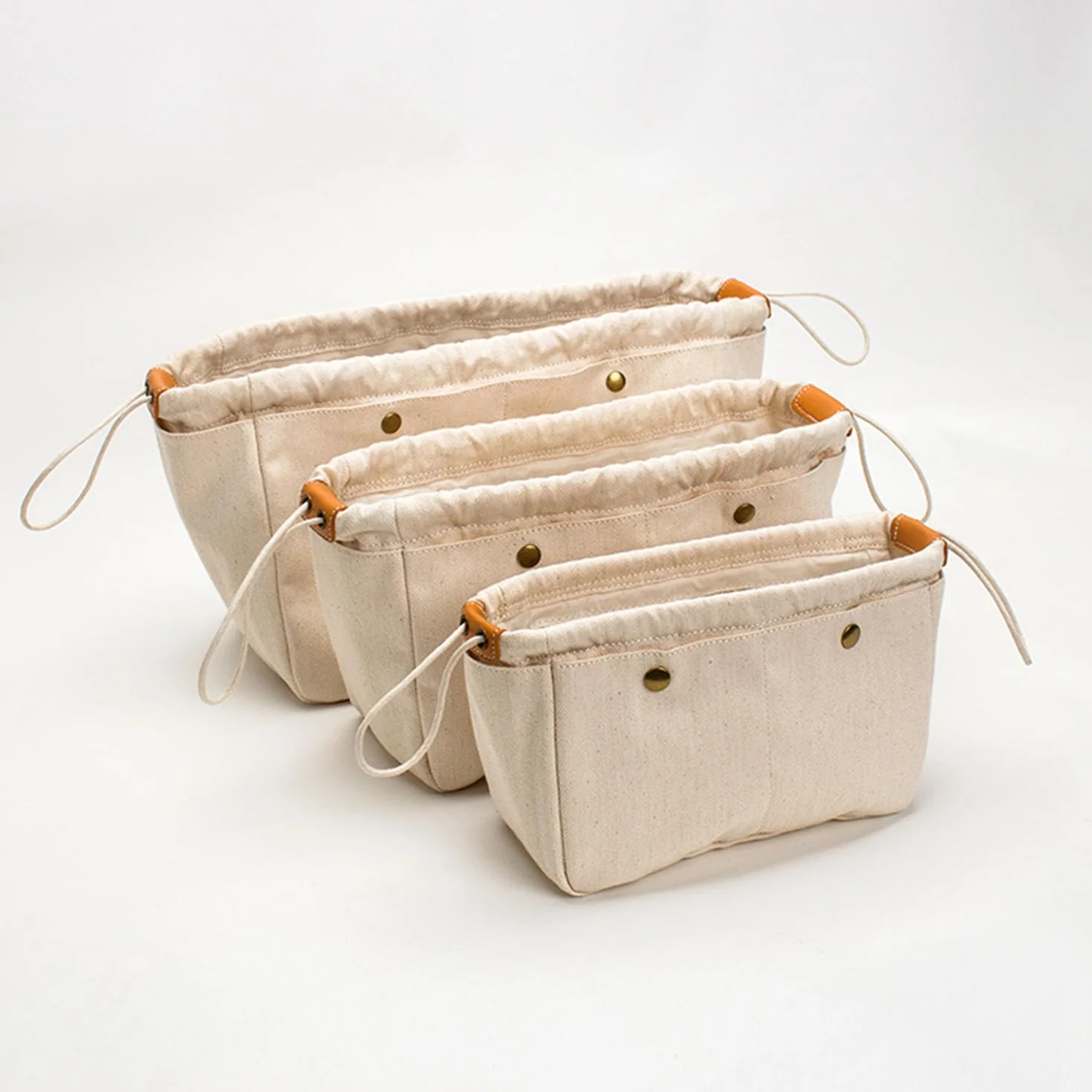 Pochette de rangement en toile de coton pour femme