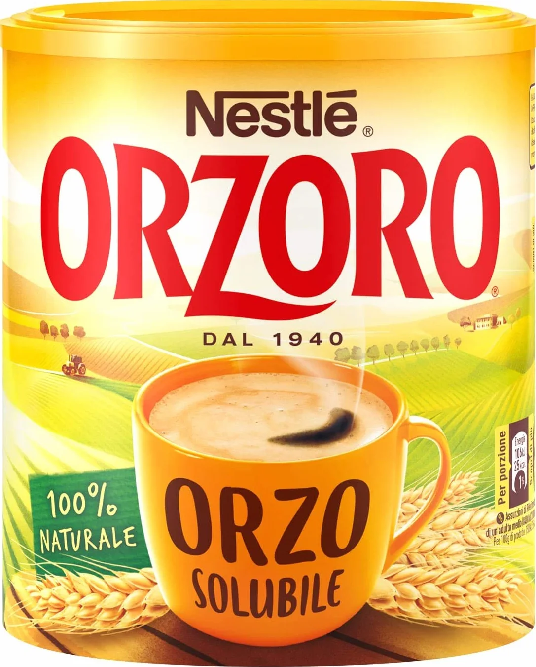 Orzoro Lot de 6 substituts de café d'orge soluble instantané 120 g