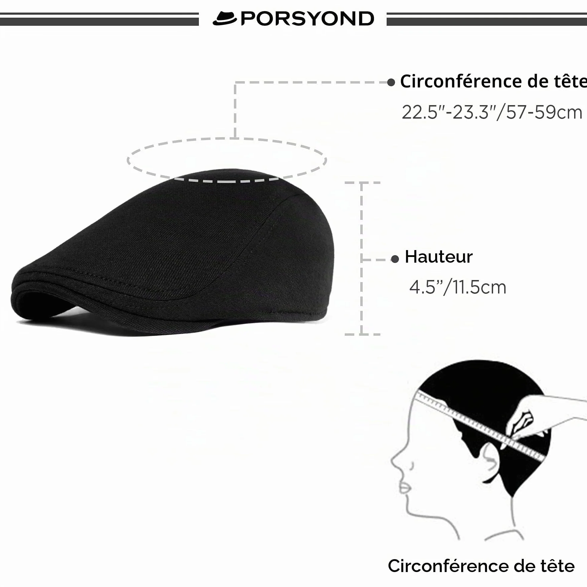 Béret Homme Été Respirant Casquette Newsboy Flat Cap Couleur Unie
