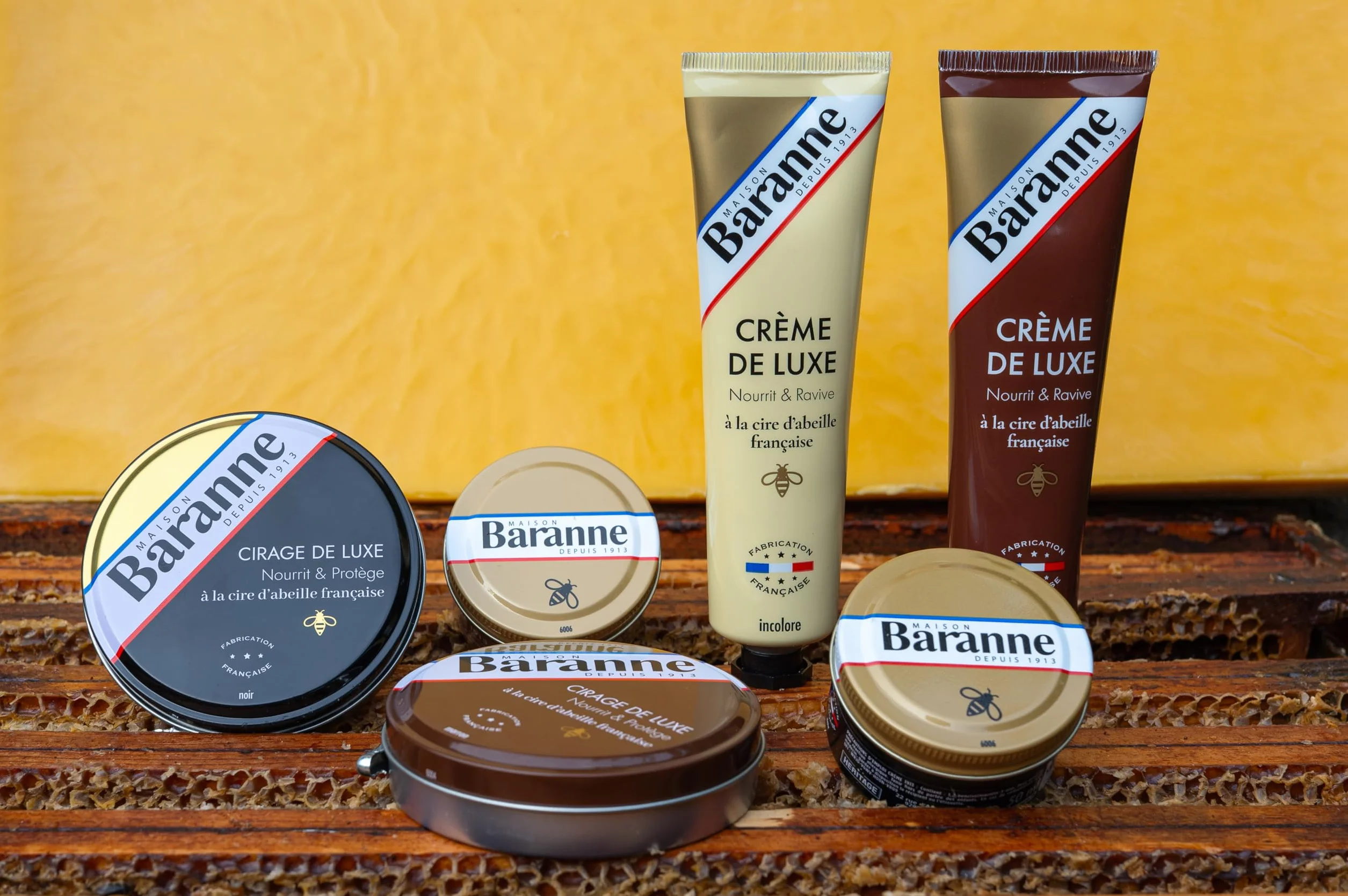 Crème Cirage Marine Cire D'Abeille Française Entretien Chaussure Cuir 50mL