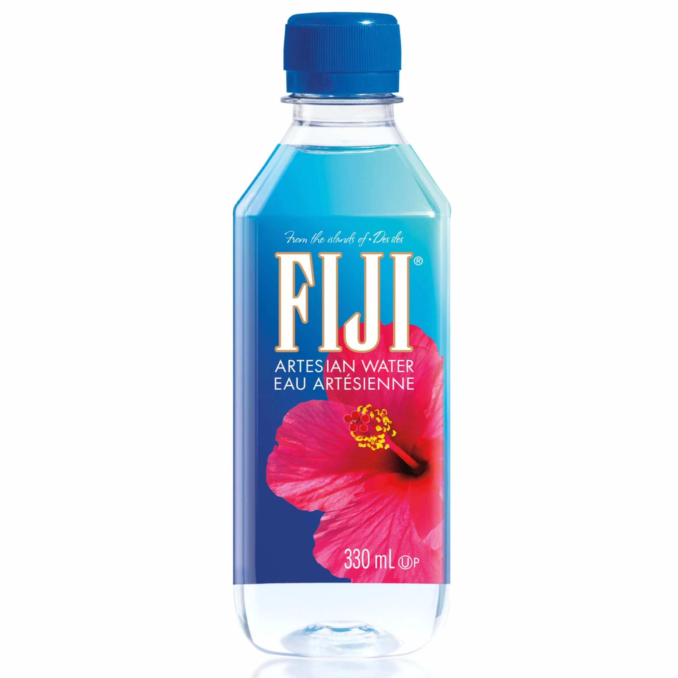 Fiji Water - Eau Minérale Plate des Îles Fidji - Eau Artésienne Enrichie en Minéraux - Filtration Naturelle, Conditionnée sans Contact avec la Main de l'Homme - Carton de 24 bouteilles *330 ml