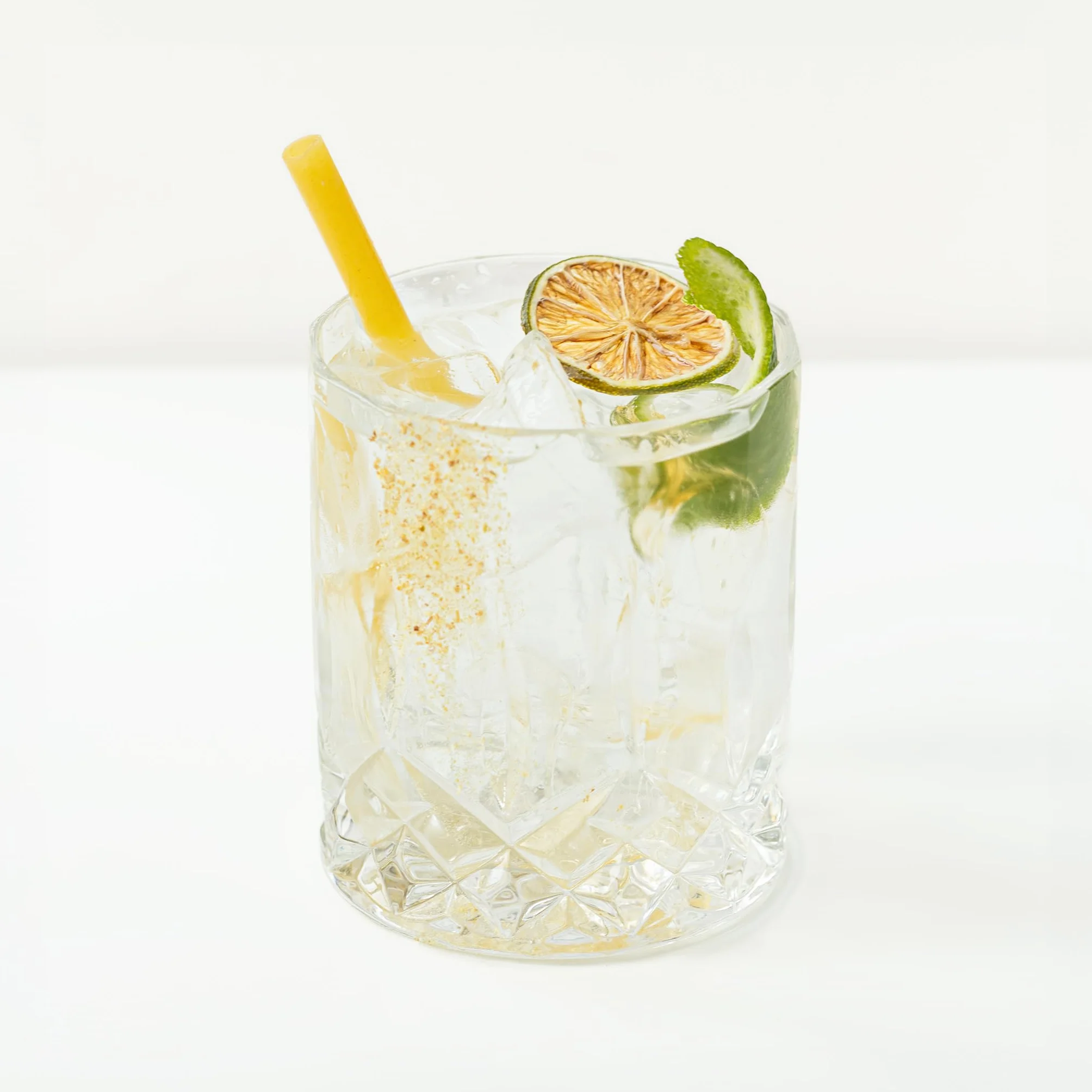 Biocal® - Rondelles de Citron Vert Déshydraté Sans Résidus de Pesticides Sans Sucres Ajoutés pour Cocktails, Gin Tonic, Infusions et Décoration - 50g