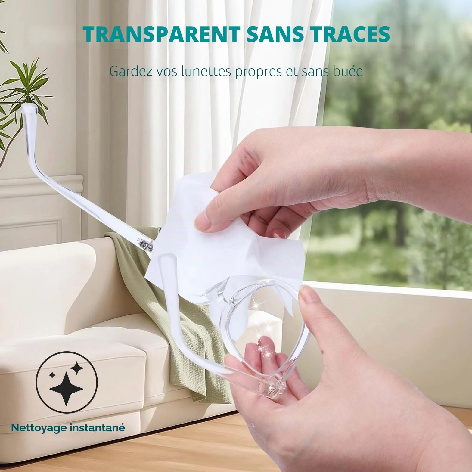 Lot de 400 lingettes nettoyantes pour lunettes, emballées indépendamment, sûres, sans rayures, adaptées pour lunettes, lunettes de soleil, objectifs d'appareil photo, lunettes, téléphones