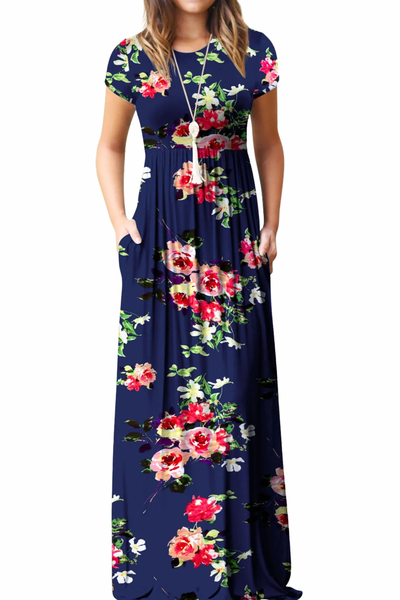 GRECERELLE Vestido Largo Fluido Robe décontractée Femme