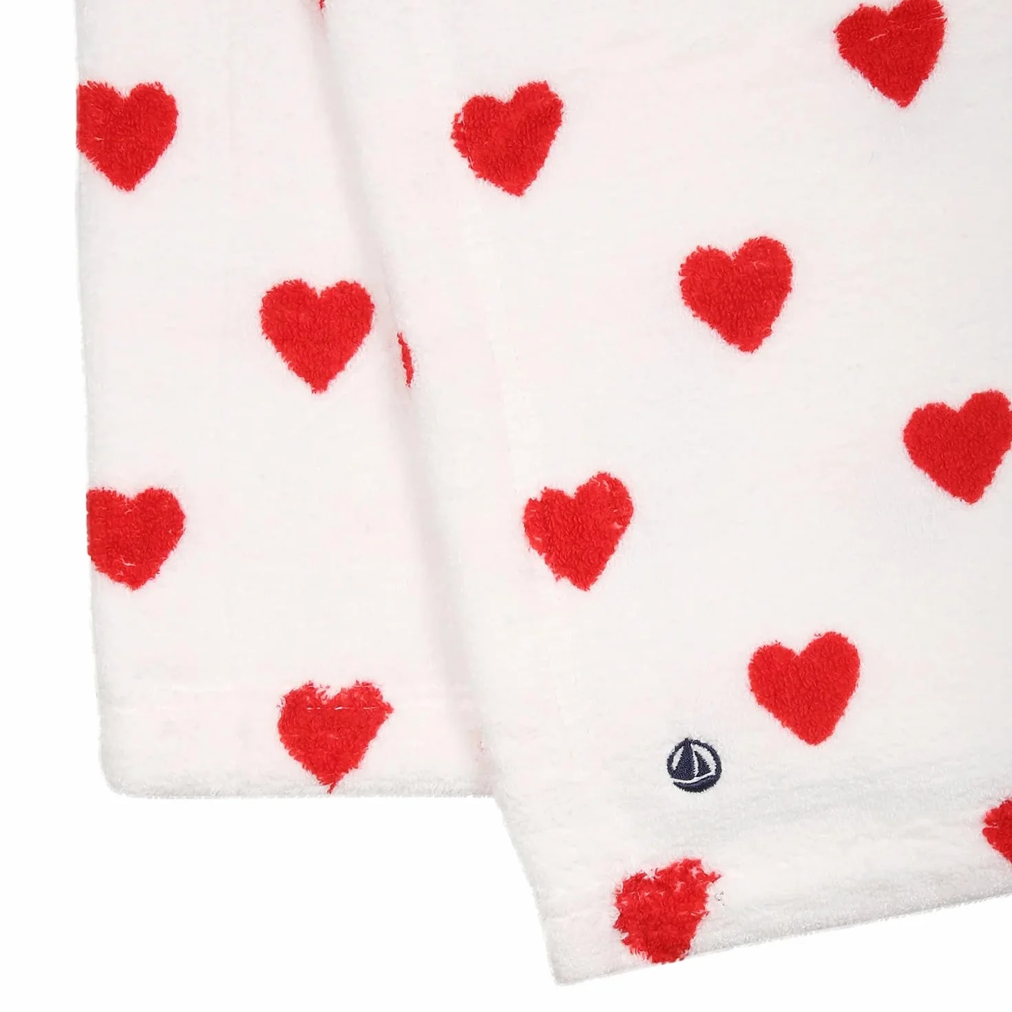 Petit Bateau A08SI Cape de Bain Bébé, Marshmallow/Terkuit Taille unique