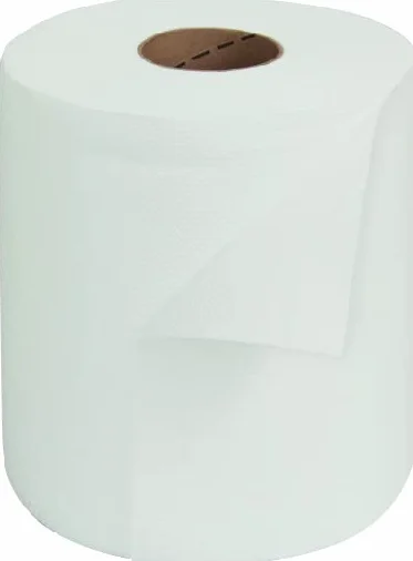 Bobines essuie-tout/essuie-mains maxi 450 formats - Dévidage central - Pure ouate - Blanche - 19,6x24cm - 2 plis - Lot de 6